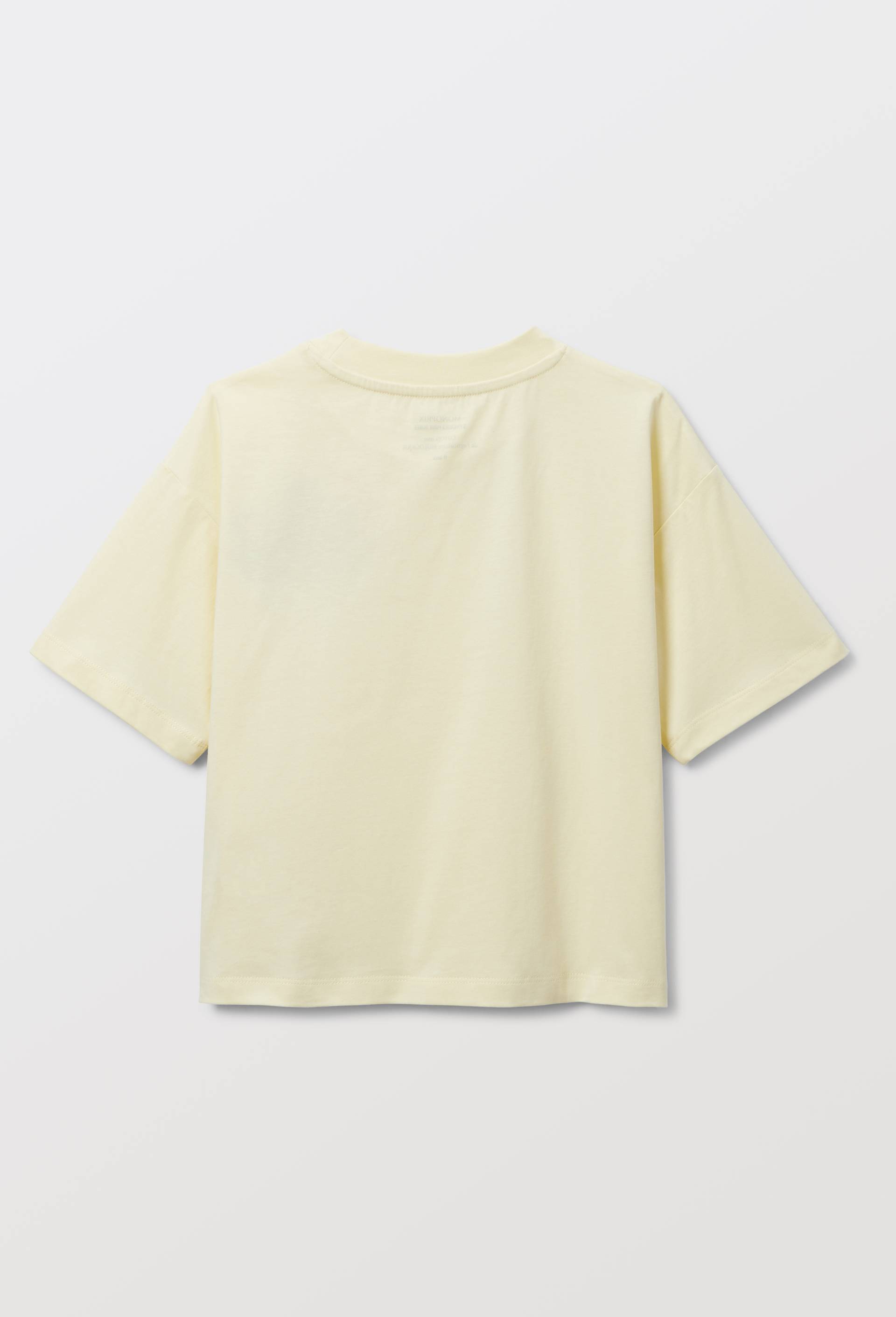 T-shirt poche brod&eacute;e en coton, Jaune clair, large image number 3.0