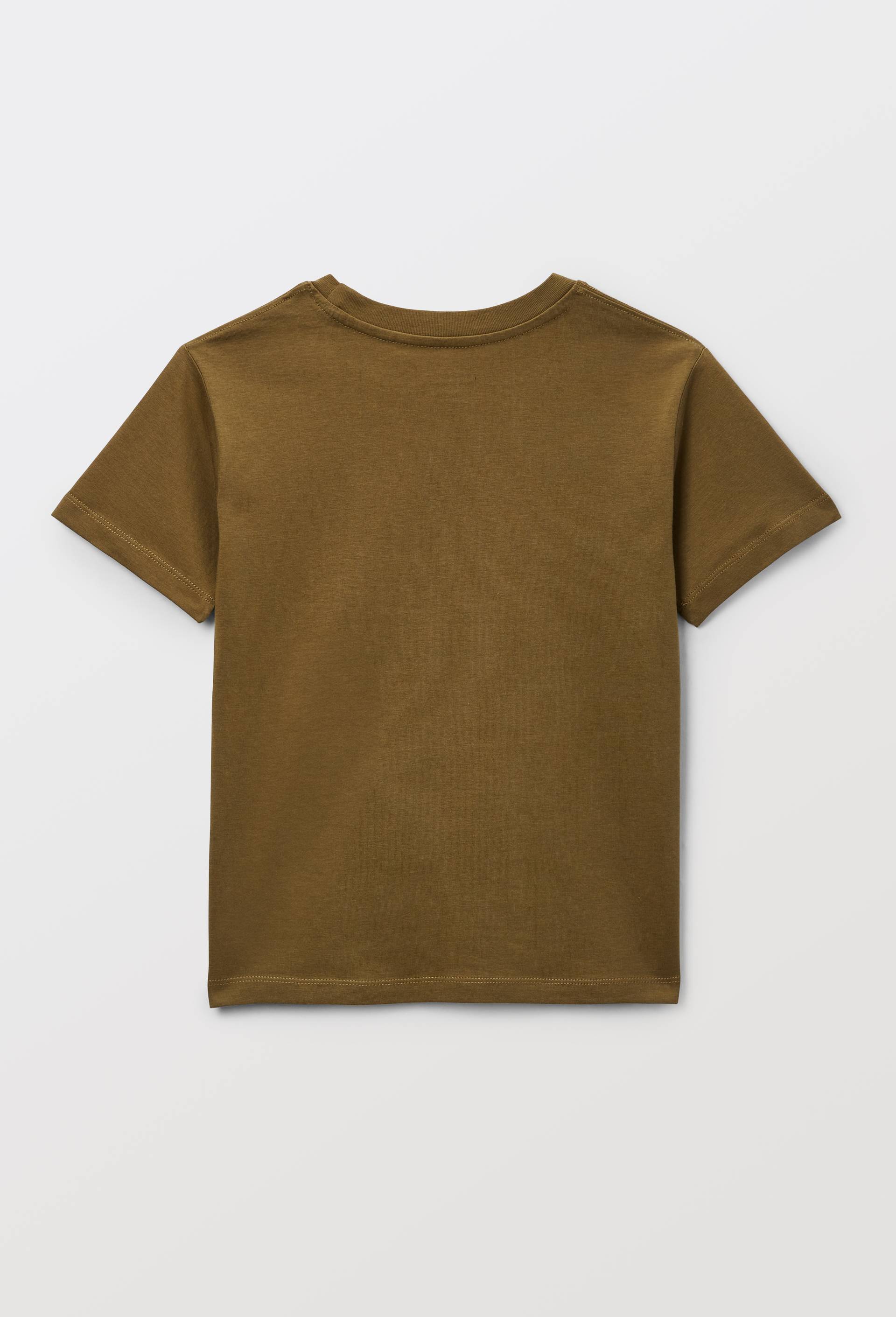 T-shirt manches courtes uni en coton BIO GOTS, Vert fonc&eacute;, large image number 2