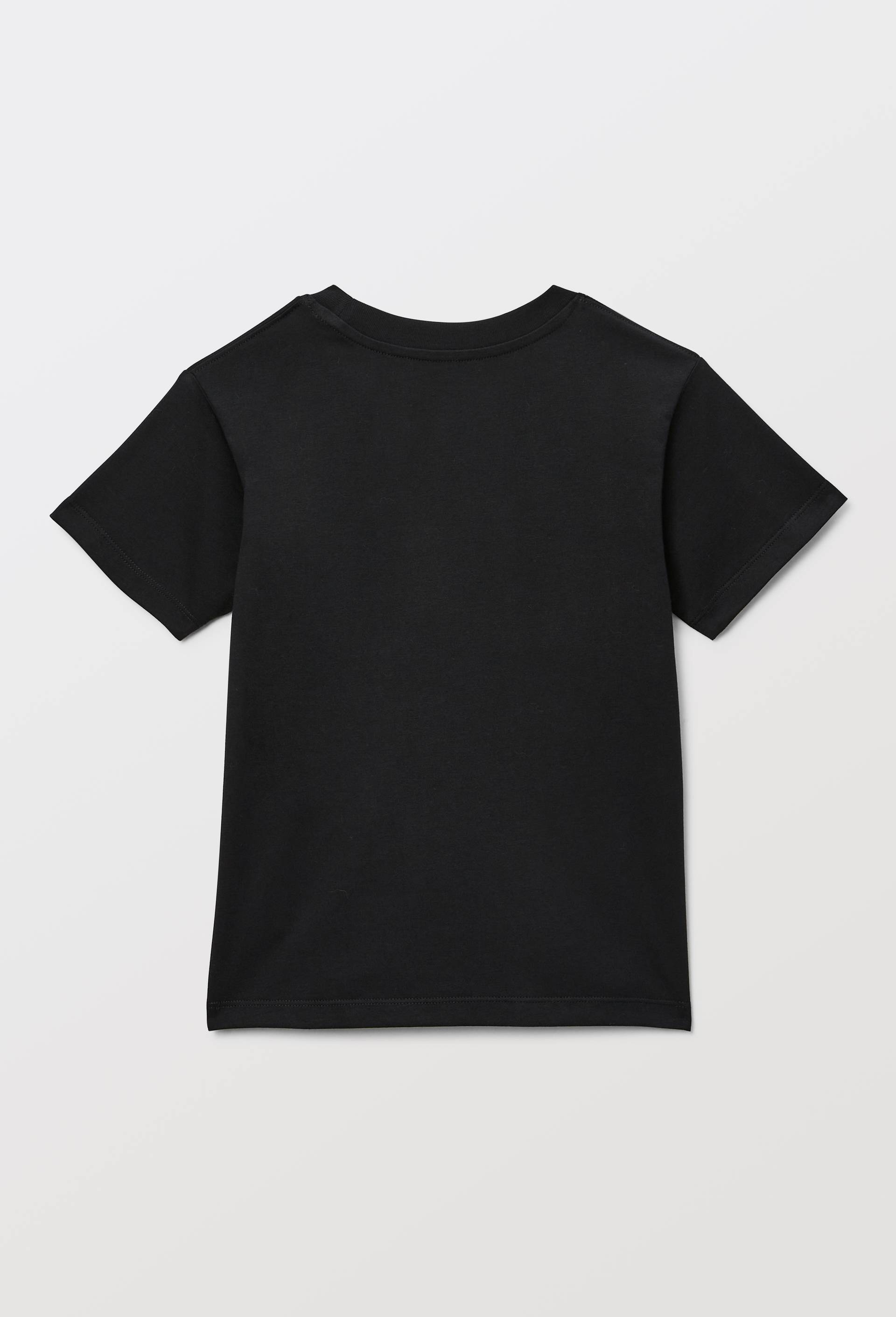 T-shirt manches courtes uni en coton BIO GOTS, Noir, large image number 2