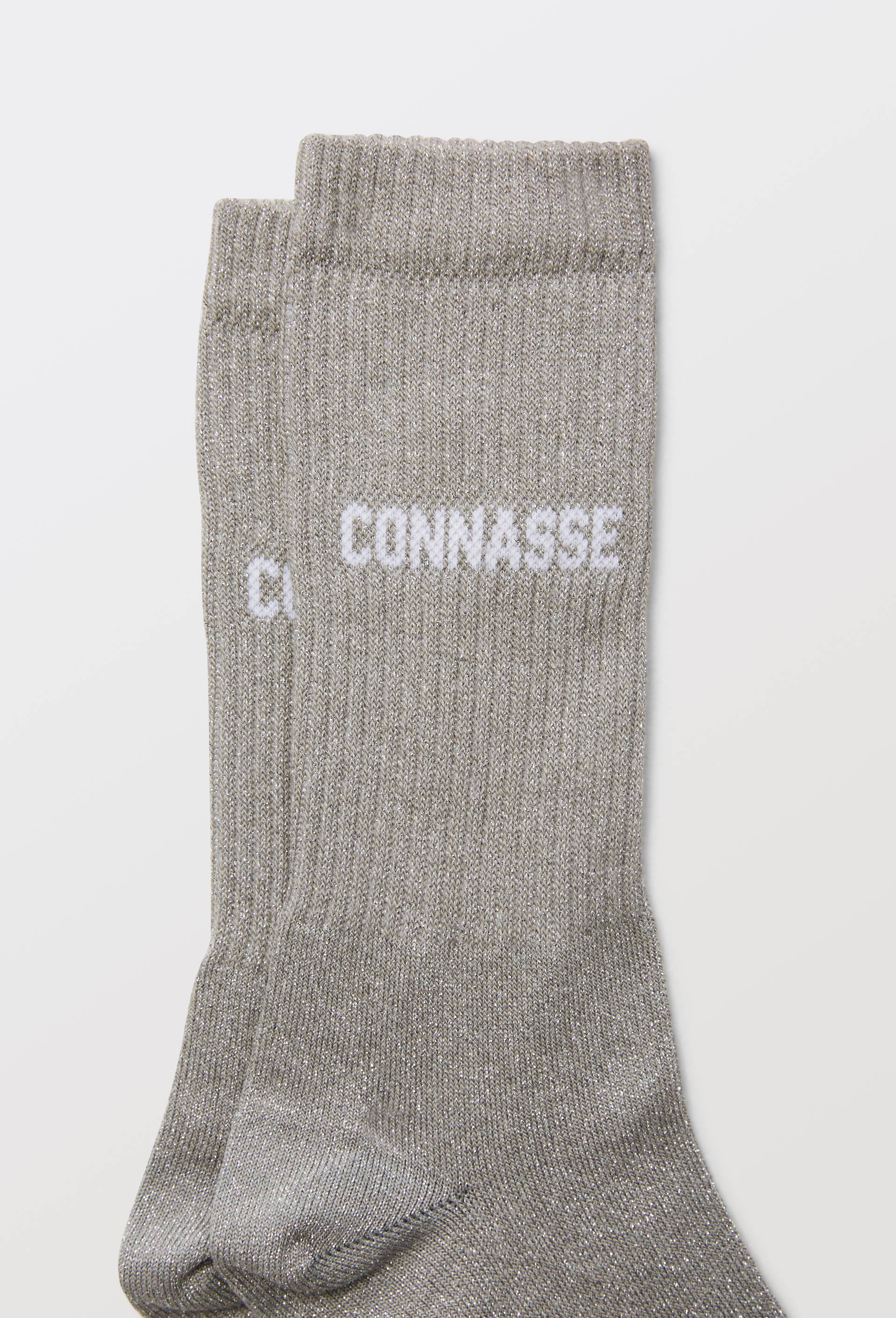 Paire de chaussettes &agrave; message FELICIE AUSSI, Gris, large image number 2.0