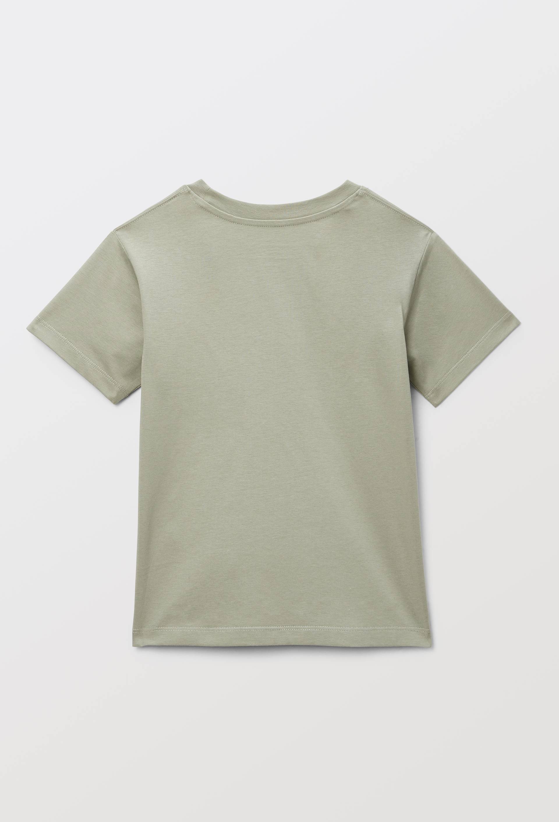 T-shirt manches courtes uni en coton BIO GOTS, Vert, large image number 2