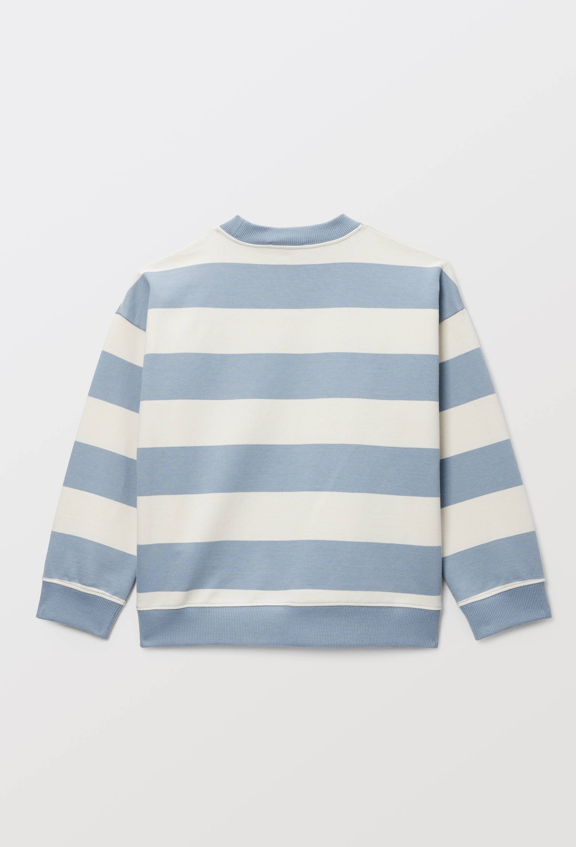 Sweat imprim&eacute; en coton BIO GOTS, Bleu, large image number 2.0