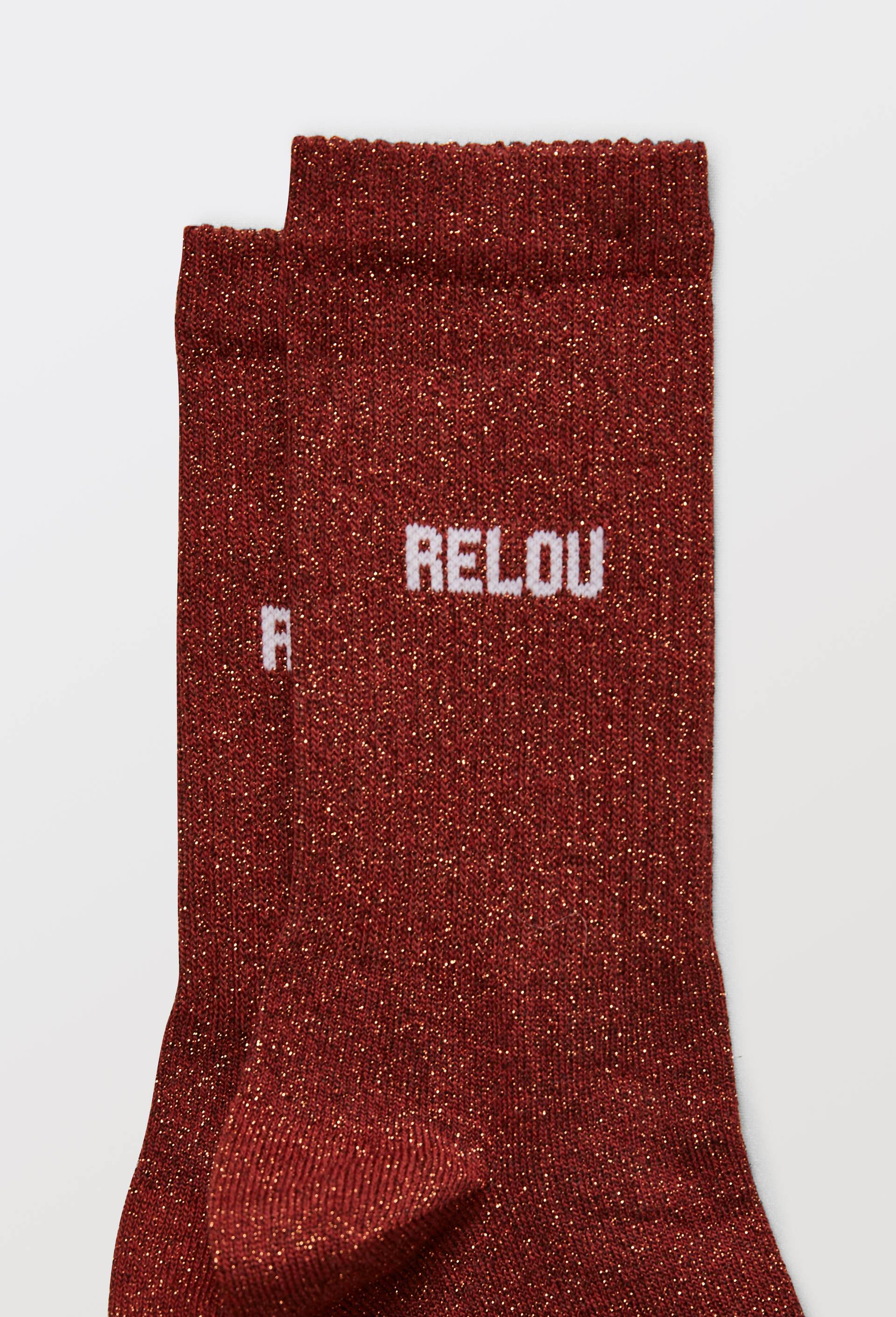 Paire de chaussettes &agrave; message FELICIE AUSSI, Brun, large image number 2