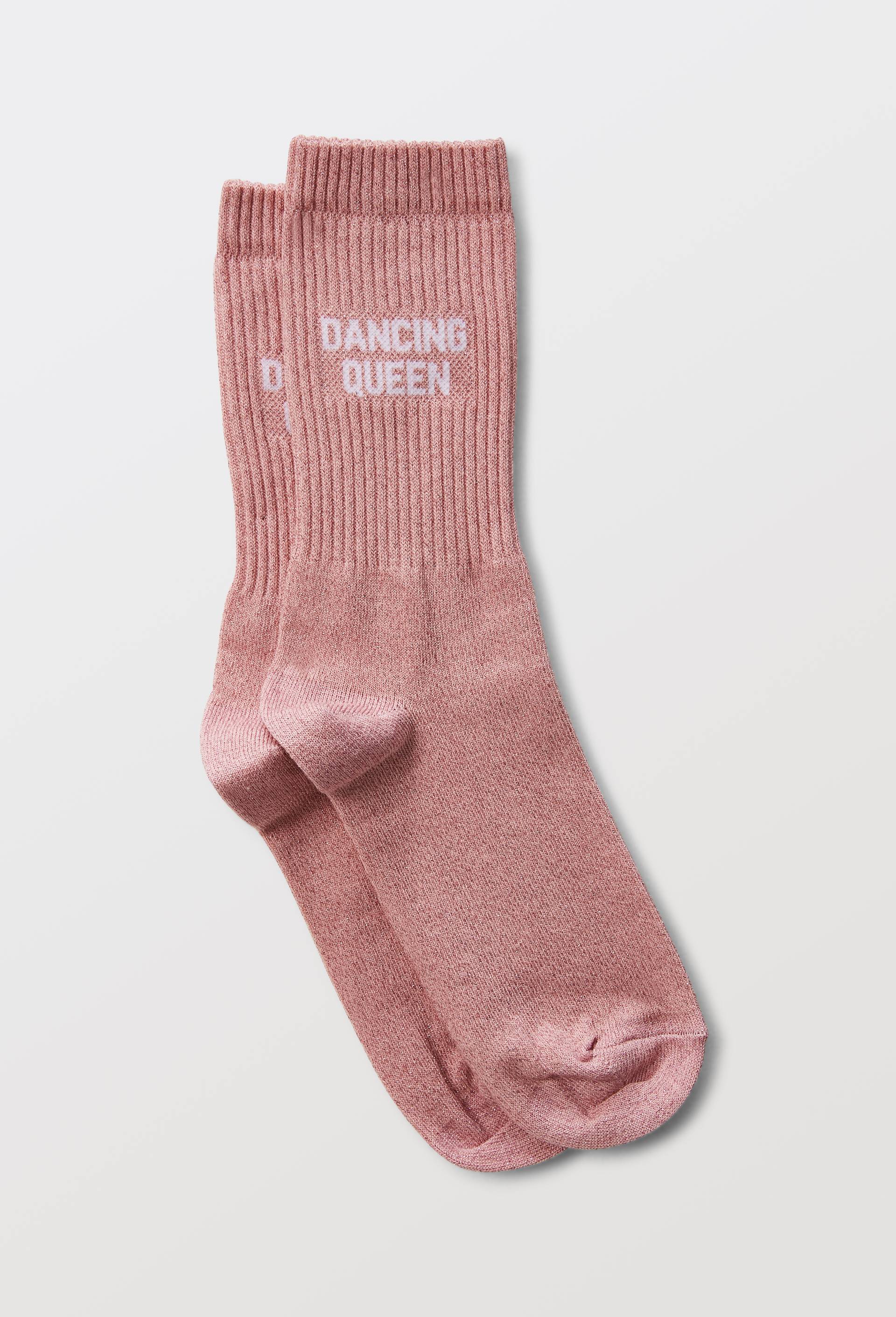 Paire de chaussettes &agrave; message FELICIE AUSSI, Rose clair, large image number 0