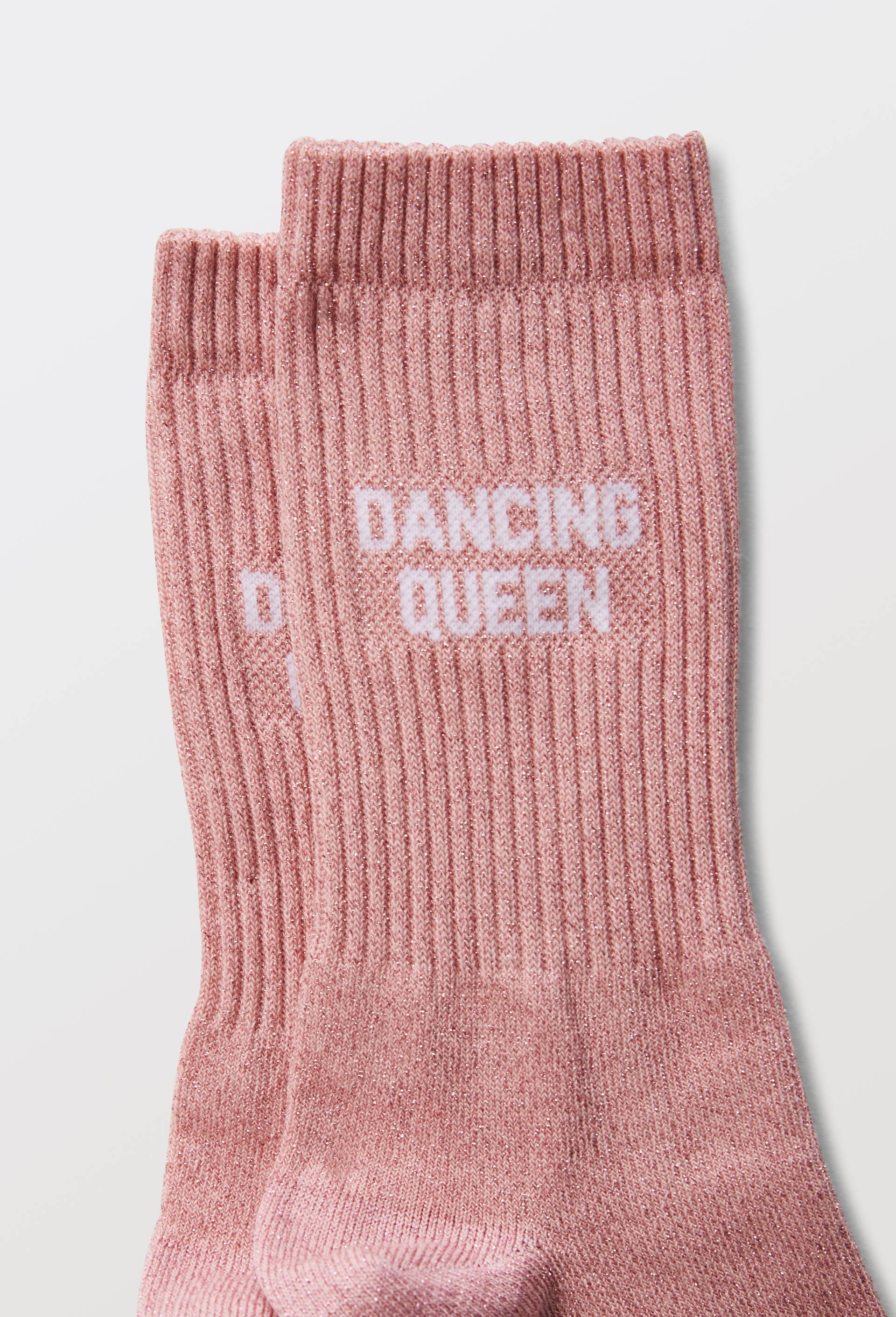 Paire de chaussettes &agrave; message FELICIE AUSSI, Rose clair, large image number 2.0