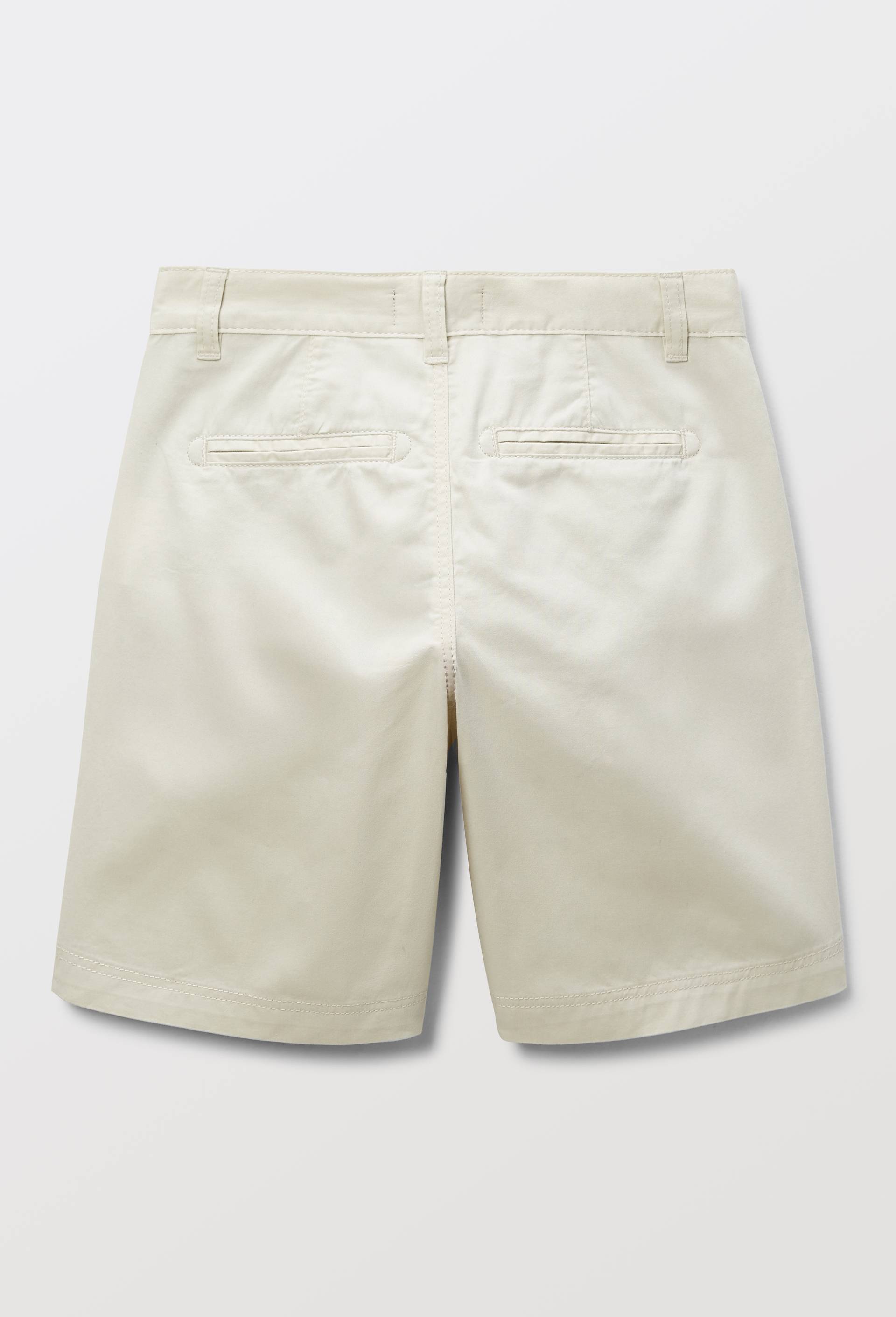 Bermuda droit uni en coton BIO GOTS, Beige, large image number 2
