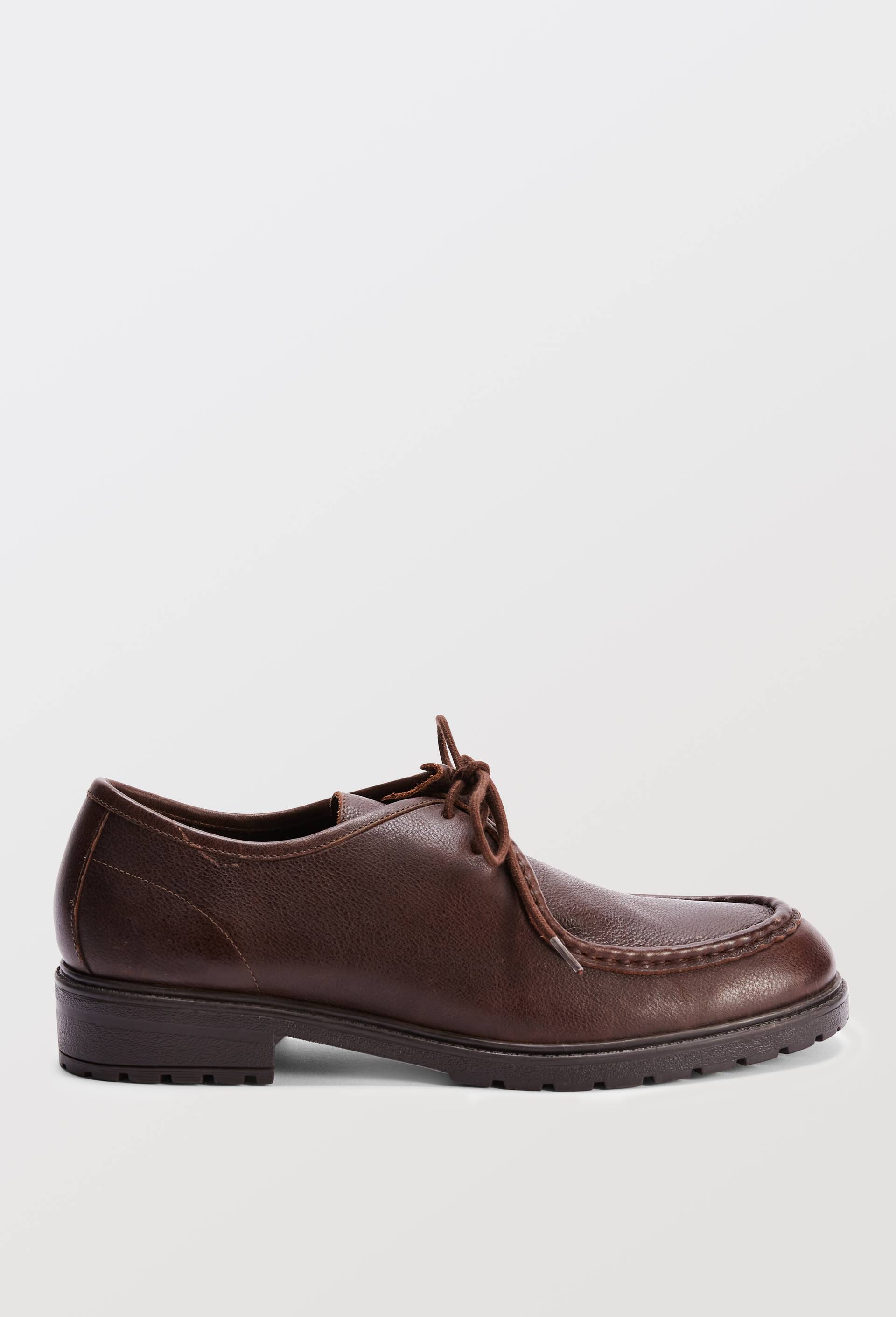 Derbies en cuir, Brun, large image number 1