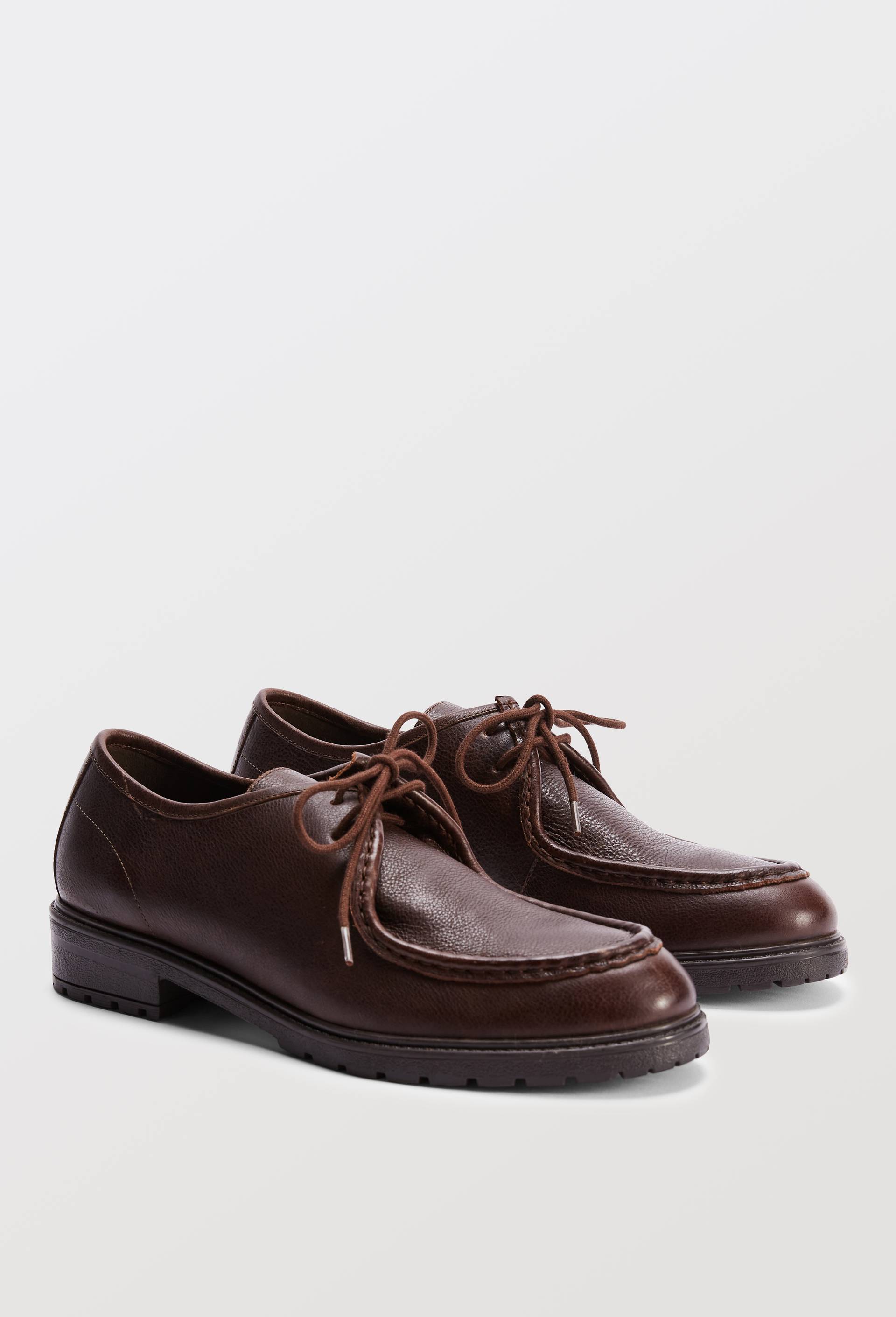 Derbies en cuir, Brun, large image number 4.0