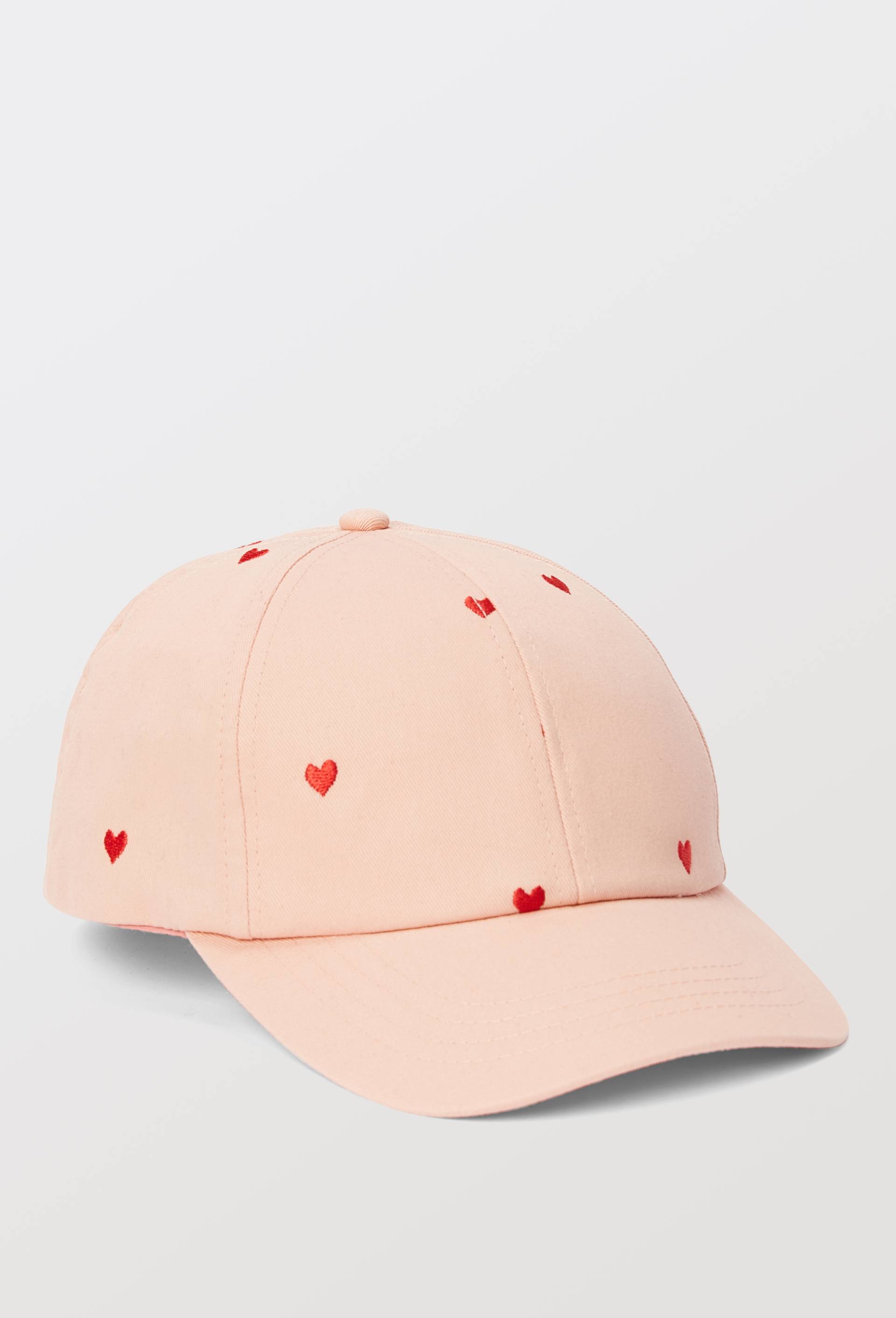 Casquette brod&eacute;e en coton, Rose, large image number 0