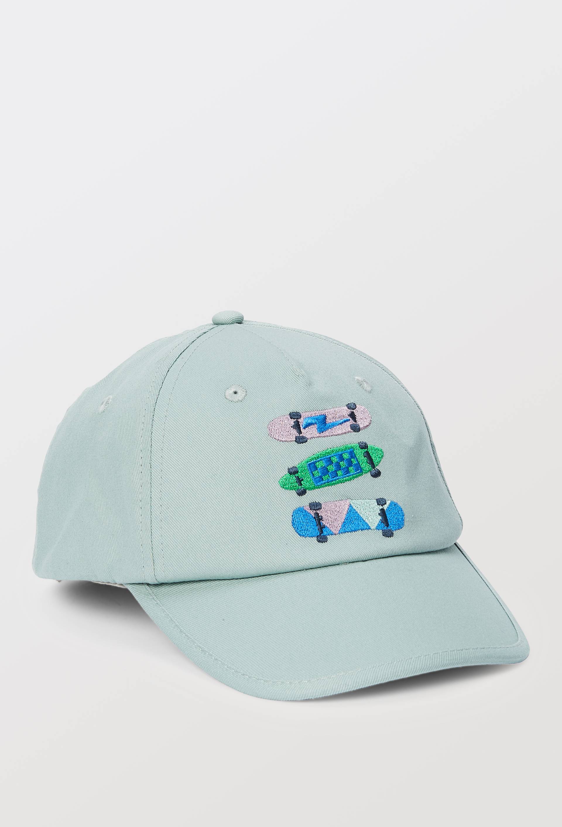 Casquette brod&eacute;e coton, Vert clair, large image number 0