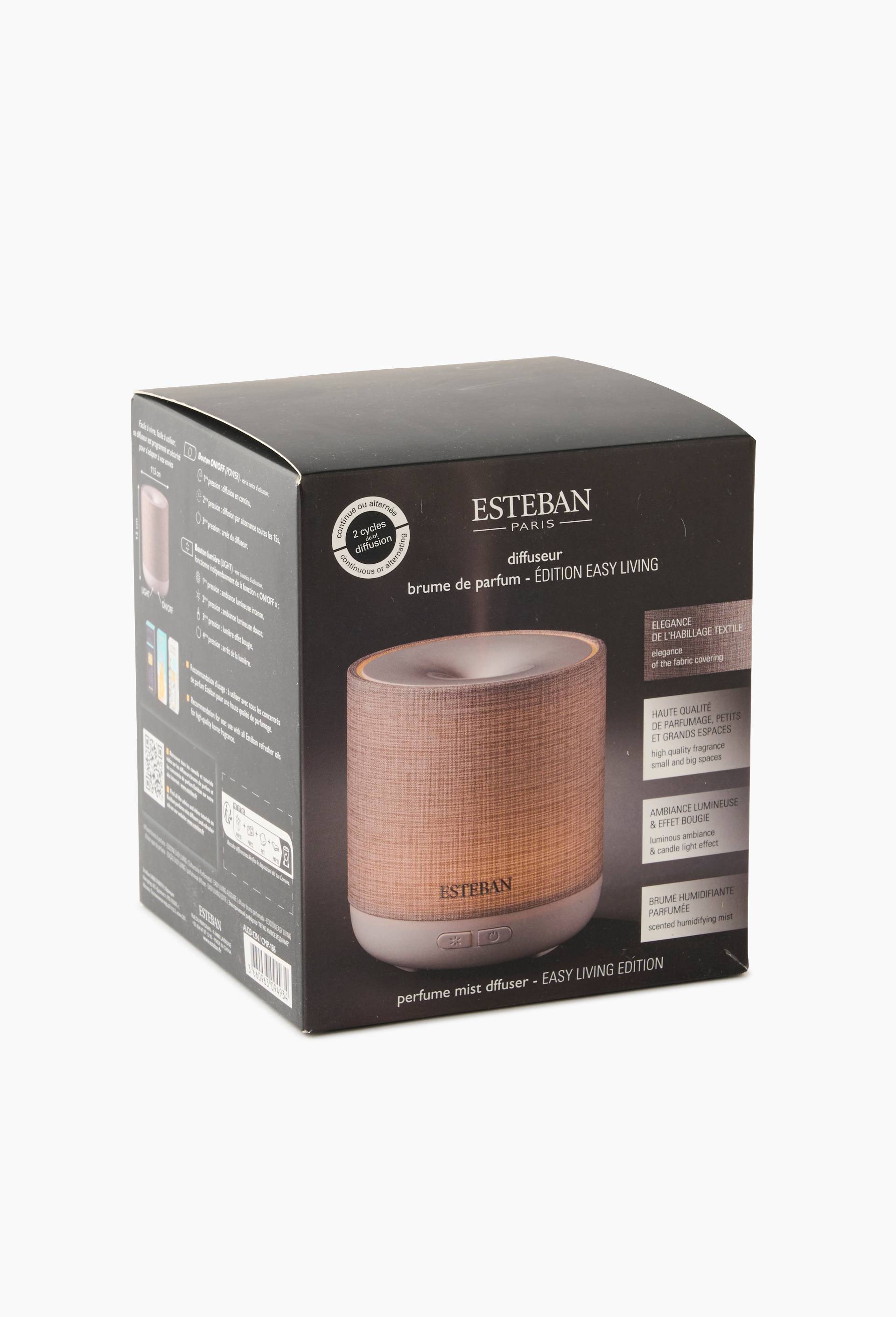 Diffuseur &eacute;lectrique Esteban, D11,5x10,5cm, en plastique, Beige, large image number 2.0