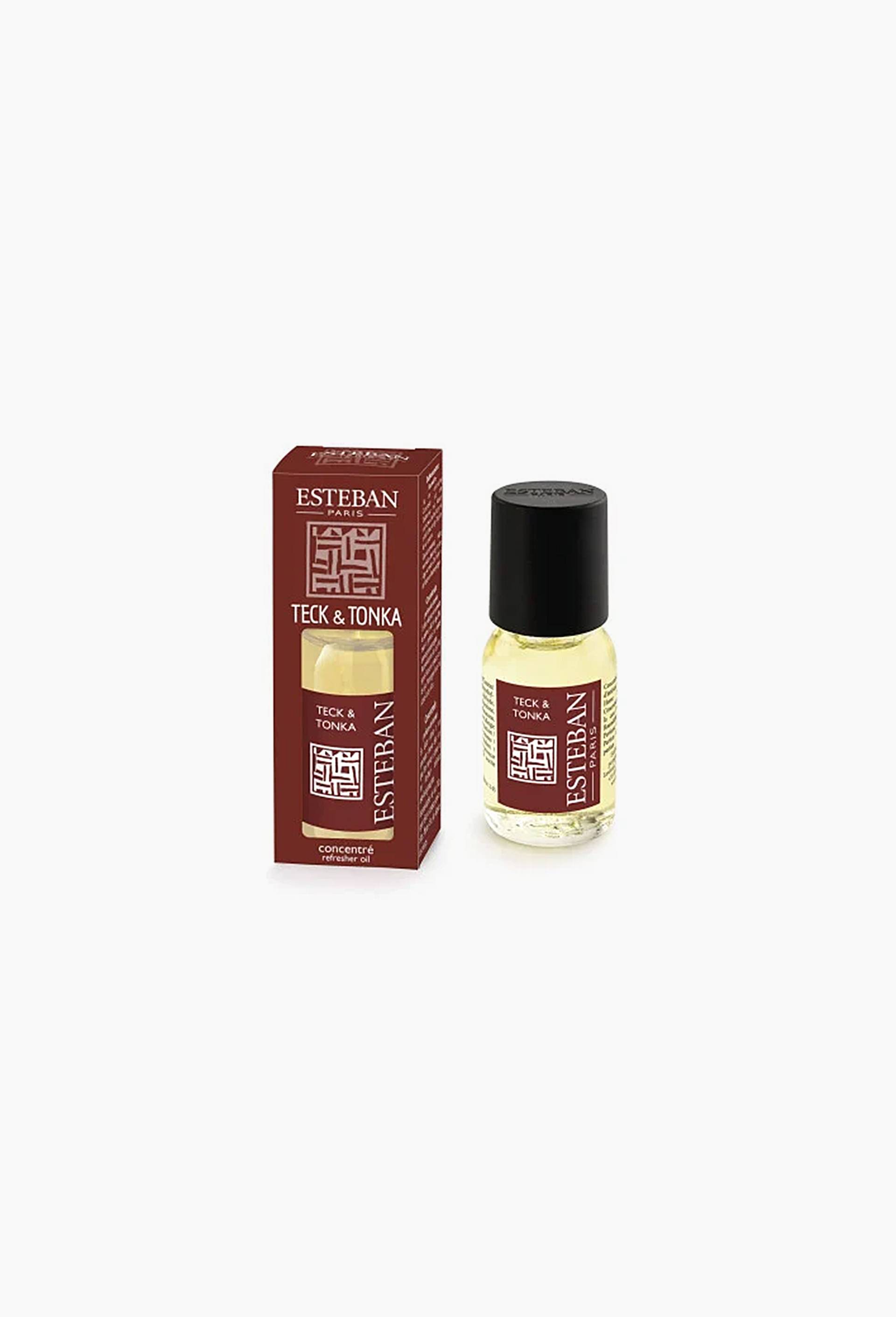 Concentr&eacute; de parfum TECK et TONKA ESTEBAN, en verre, Ecru, large image number 0