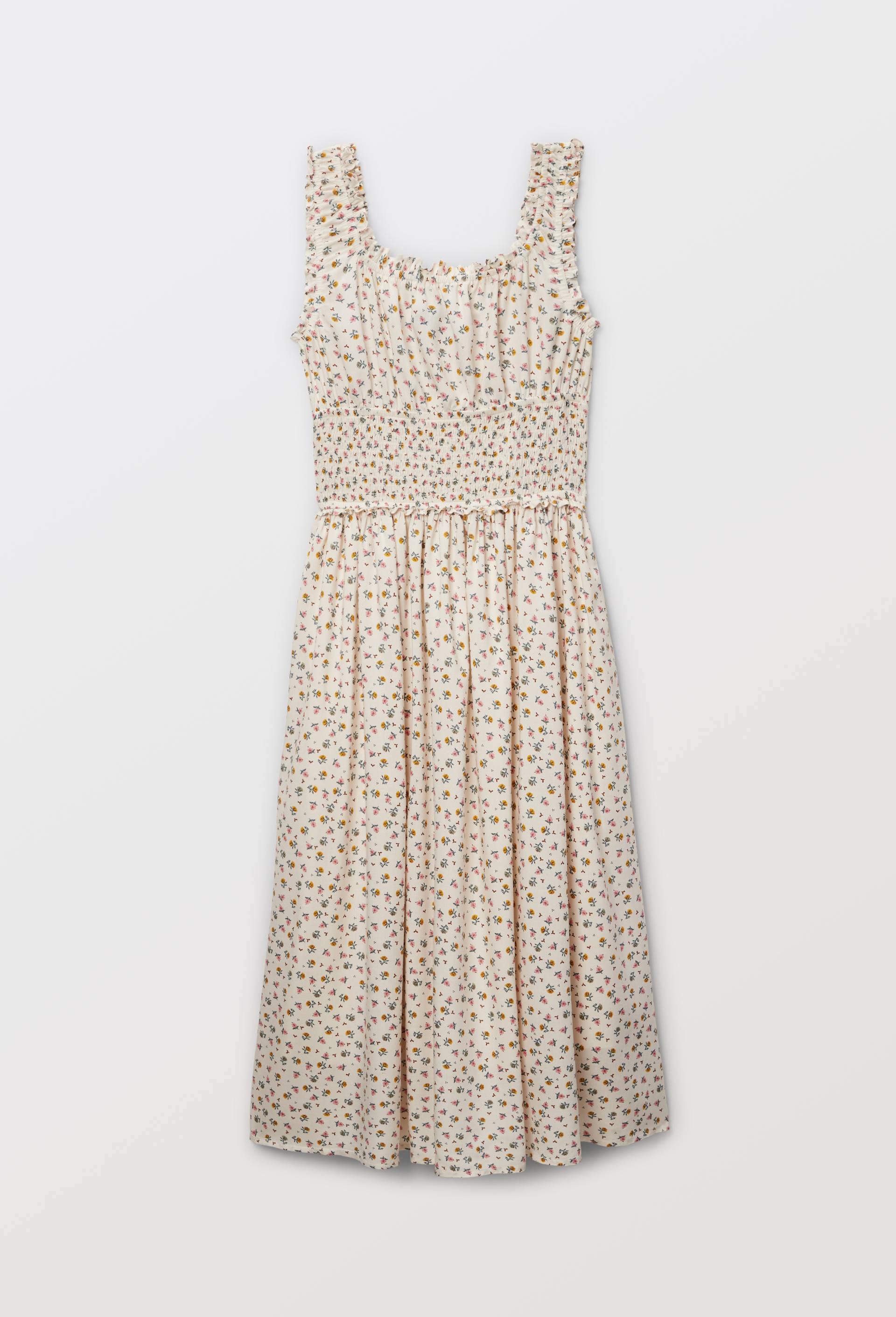 Robe &agrave; bretelles imprim&eacute;e, Beige clair, large image number 1