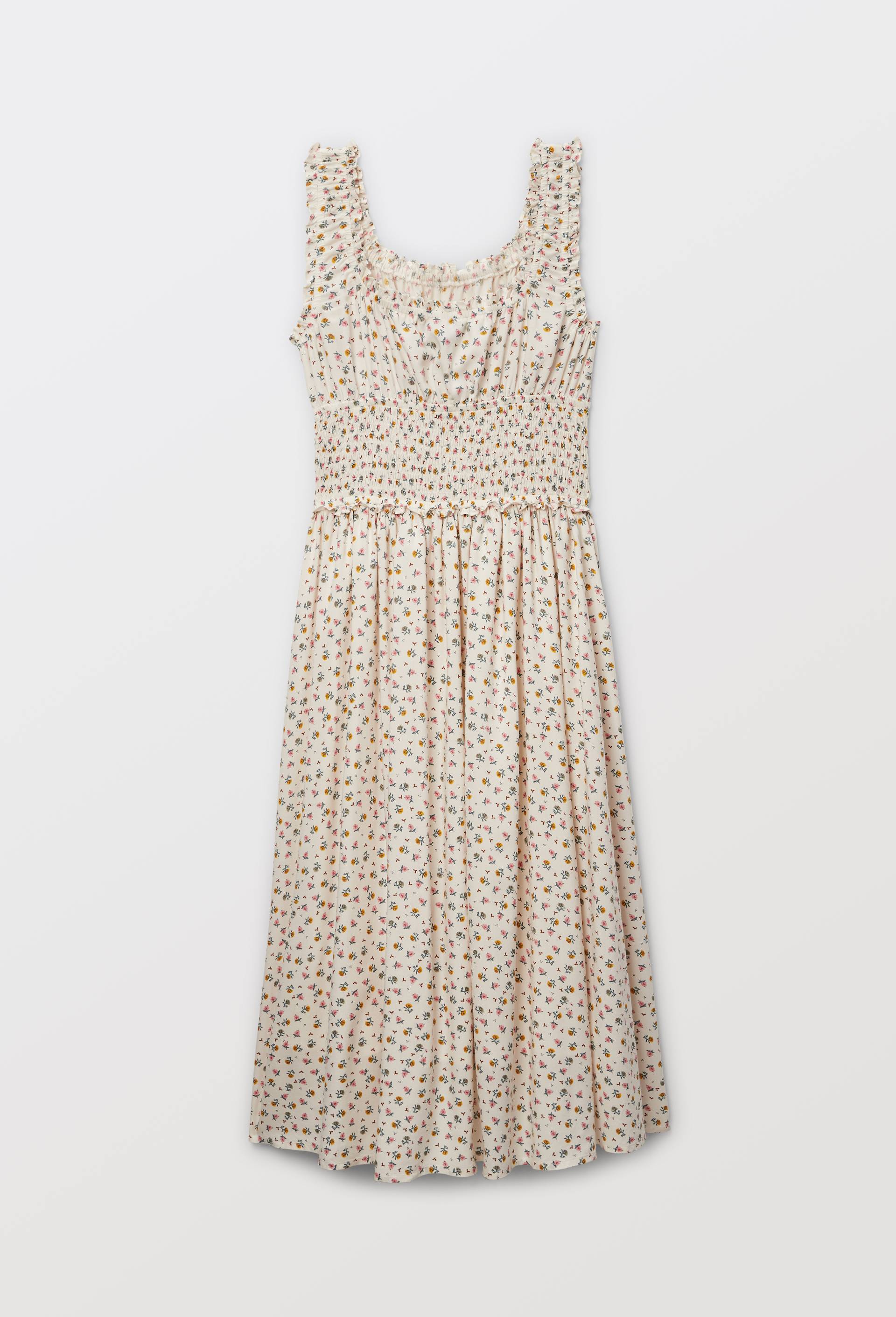 Robe &agrave; bretelles imprim&eacute;e, Beige clair, large image number 2.0