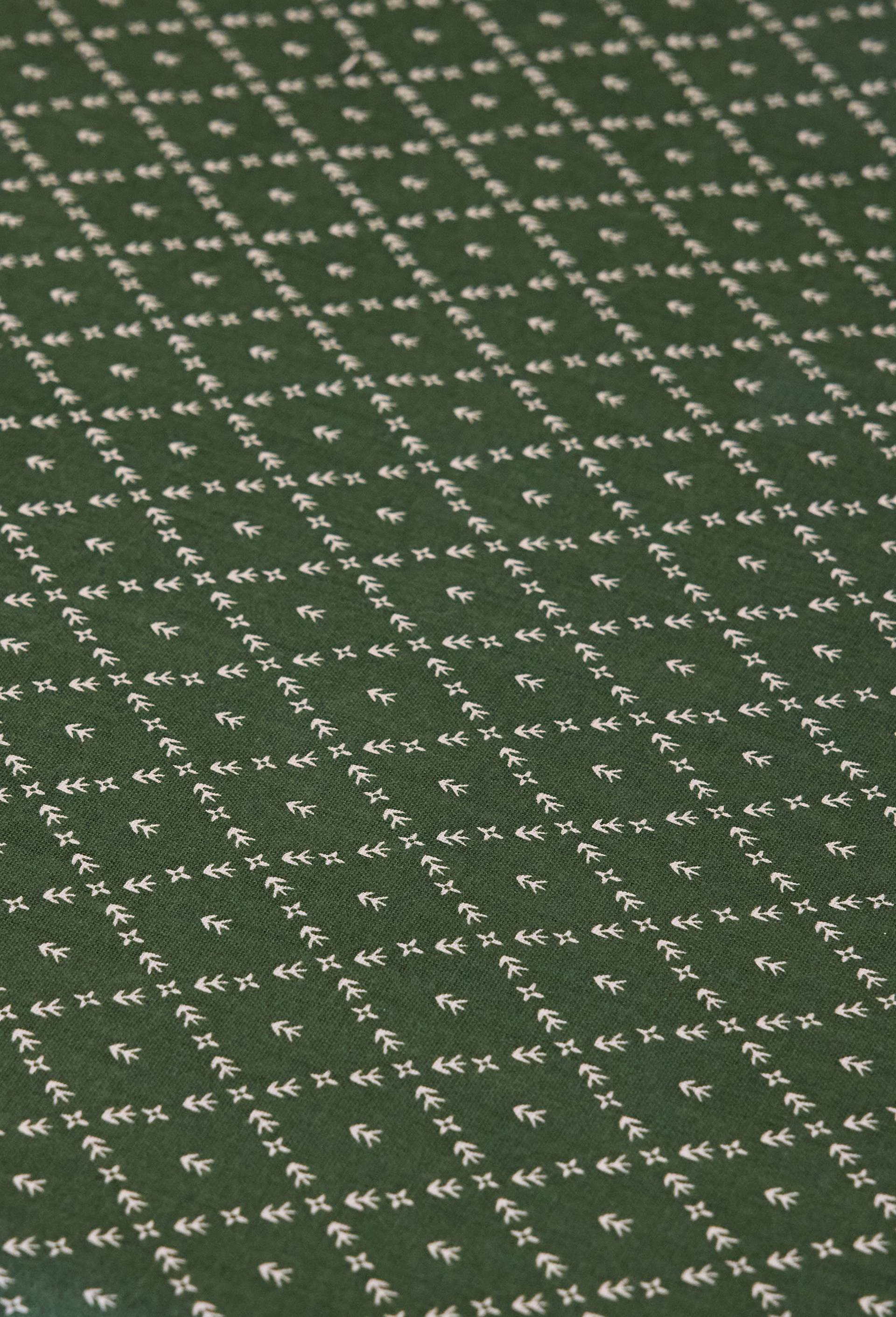 Nappe imprim&eacute;e d&eacute;perlante, 170x250cm, 100% coton, Vert, large image number 1