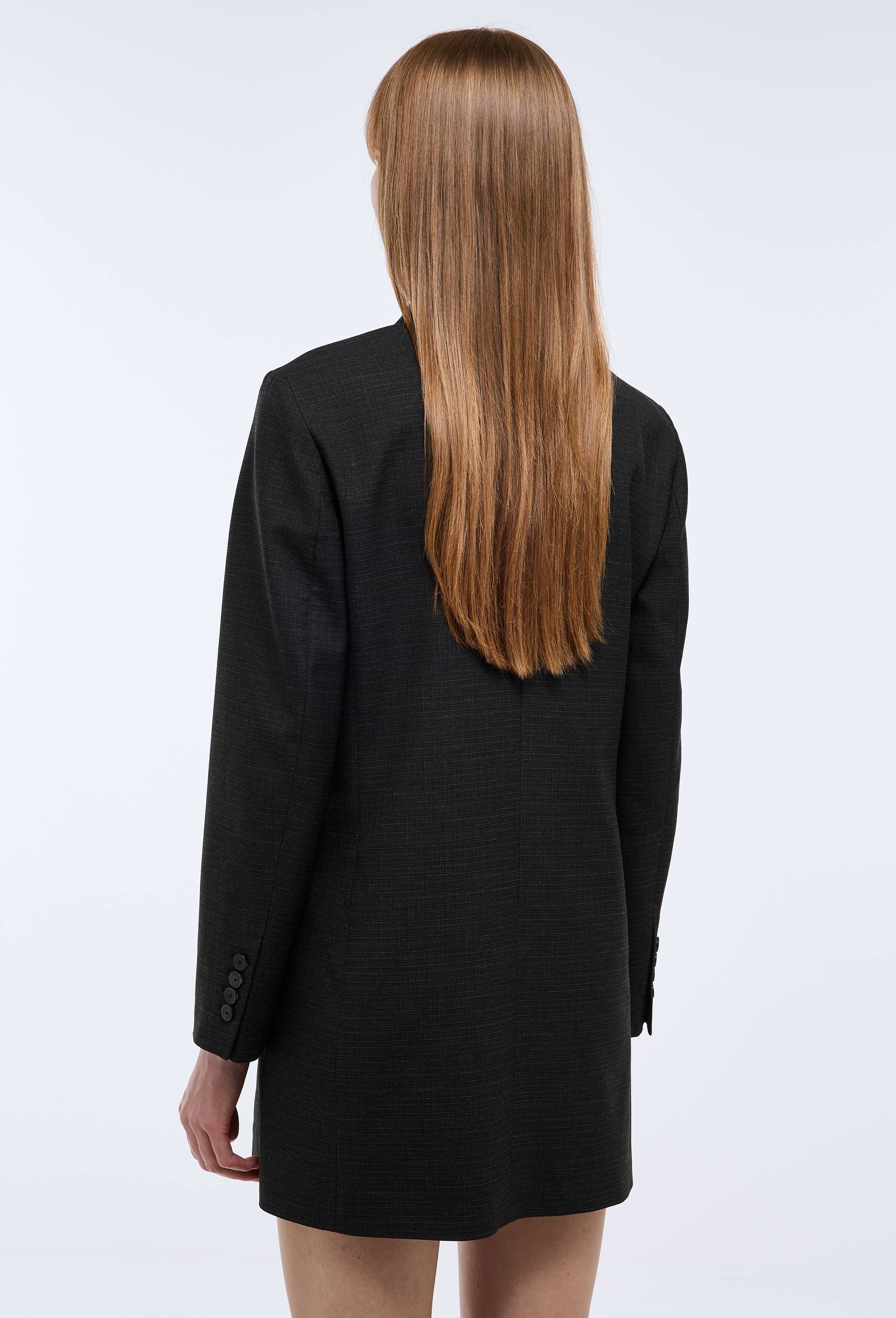 Robe tailleur unie, Noir, large image number 4