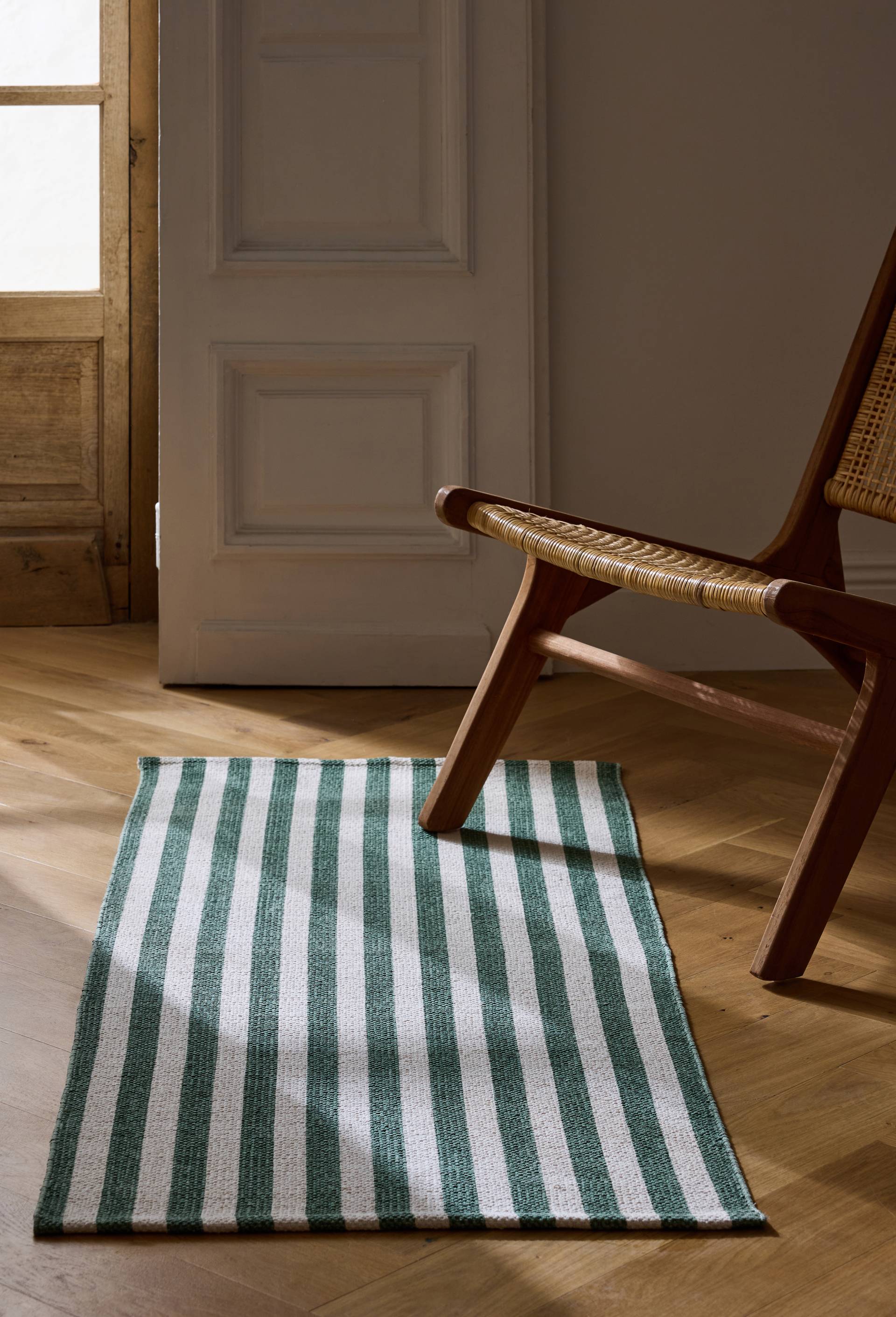 Tapis imprim&eacute;, 60x140cm, 100% coton, Vert, large image number 0.0