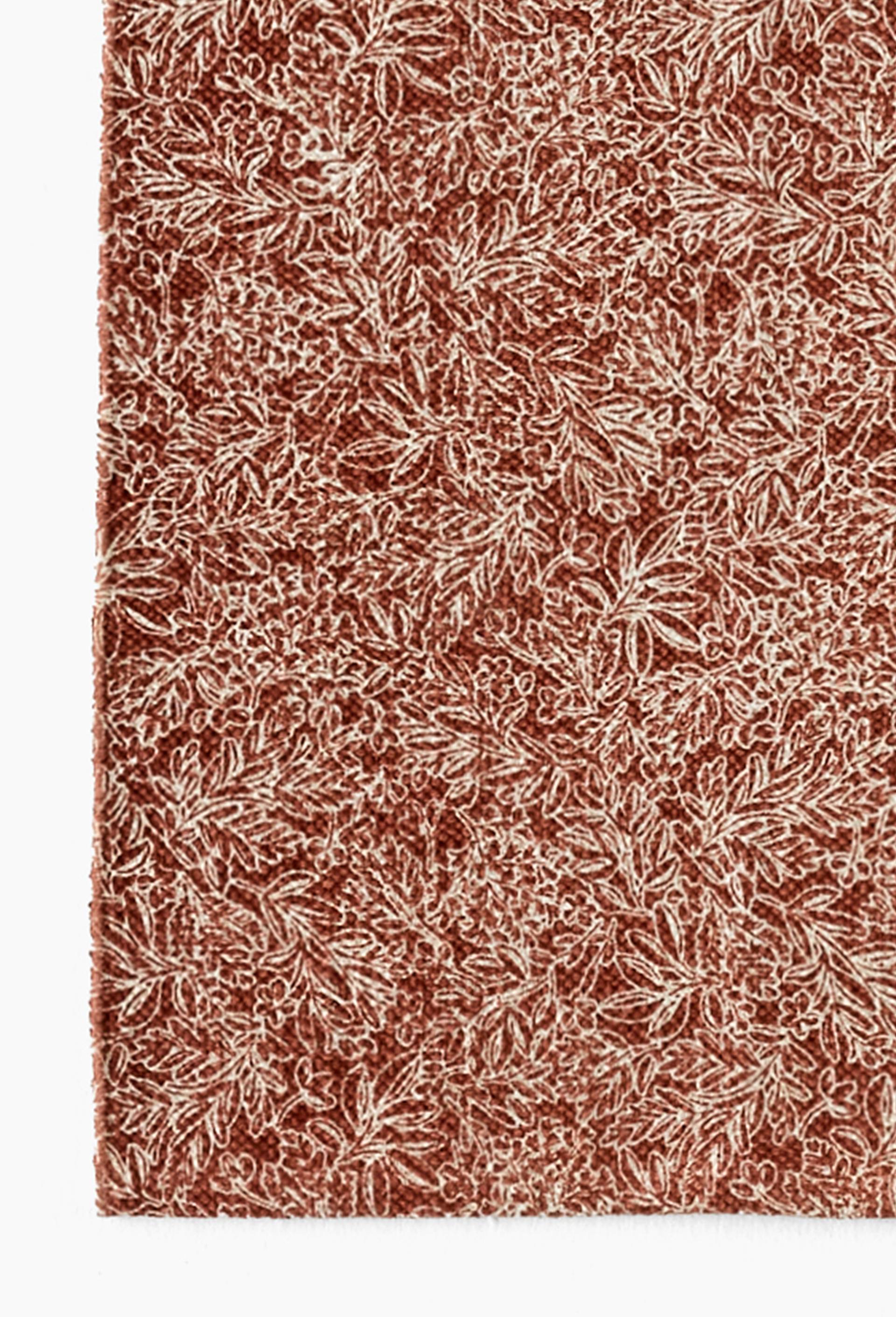 Tapis imprim&eacute;, 60x140cm, 100% coton, Orange fonc&eacute;, large image number 2