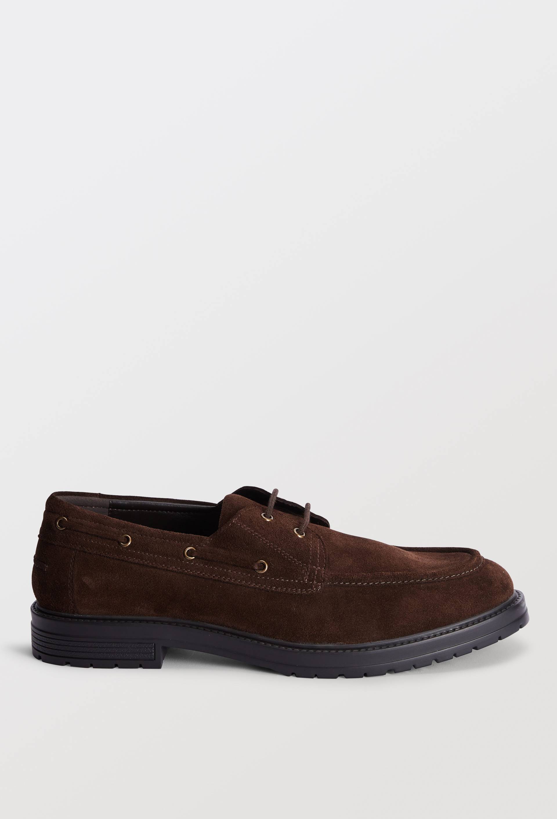 Mocassins en cuir, Brun fonc&eacute;, large image number 1