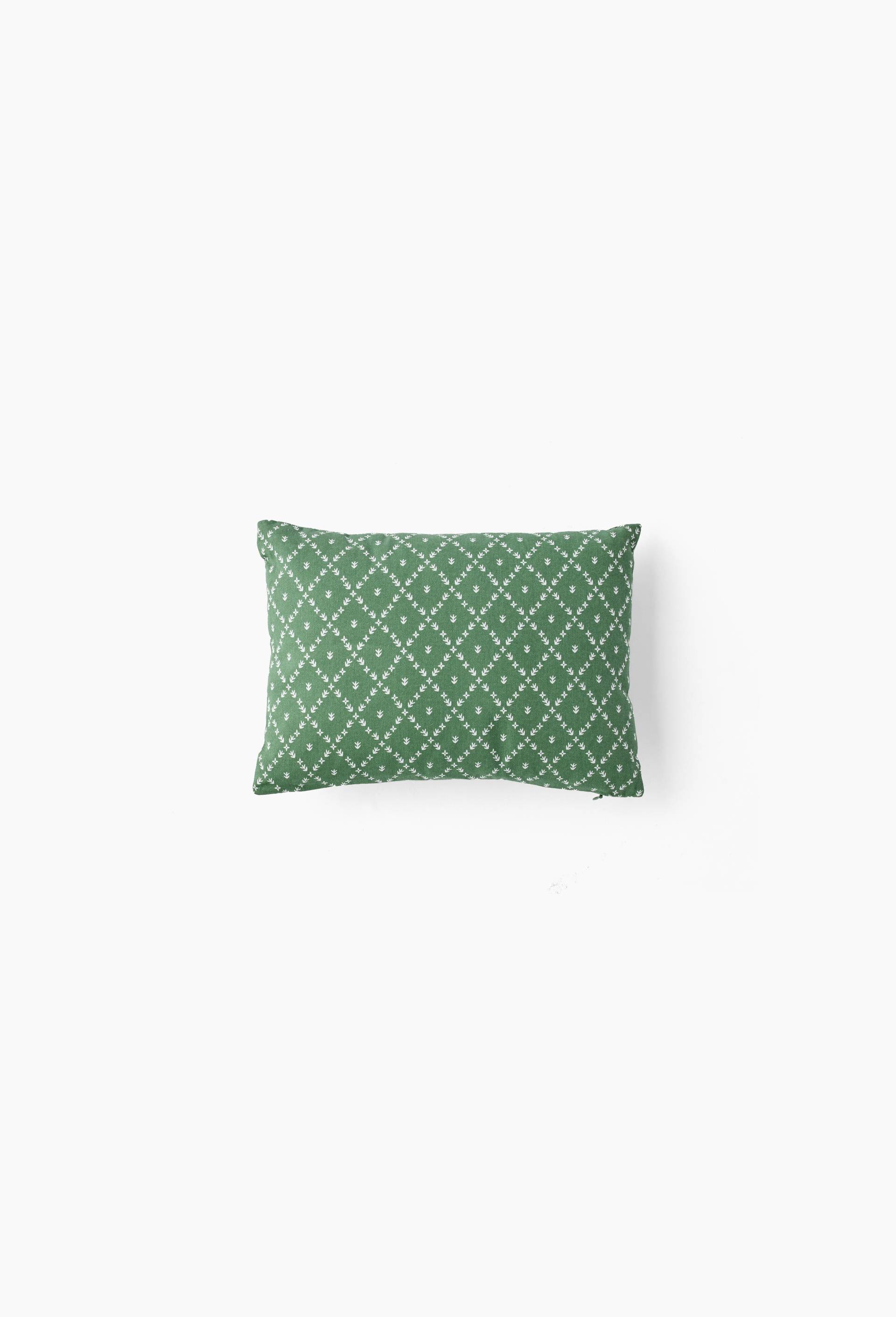 Coussin de t&ecirc;te imprim&eacute;, 25x35cm, 100% coton, Vert, large image number 0