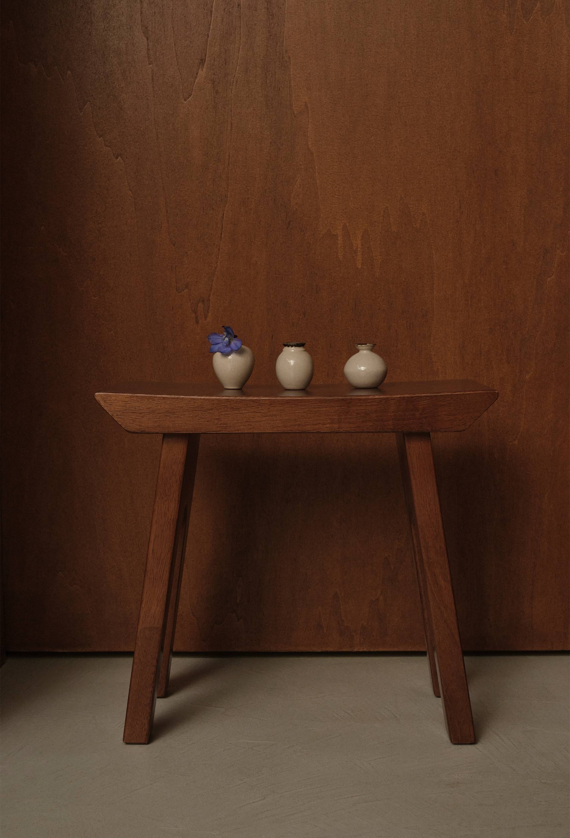 Lot 3 mini vases, H4cm, en c&eacute;ramique, Blanc, large image number 0.0