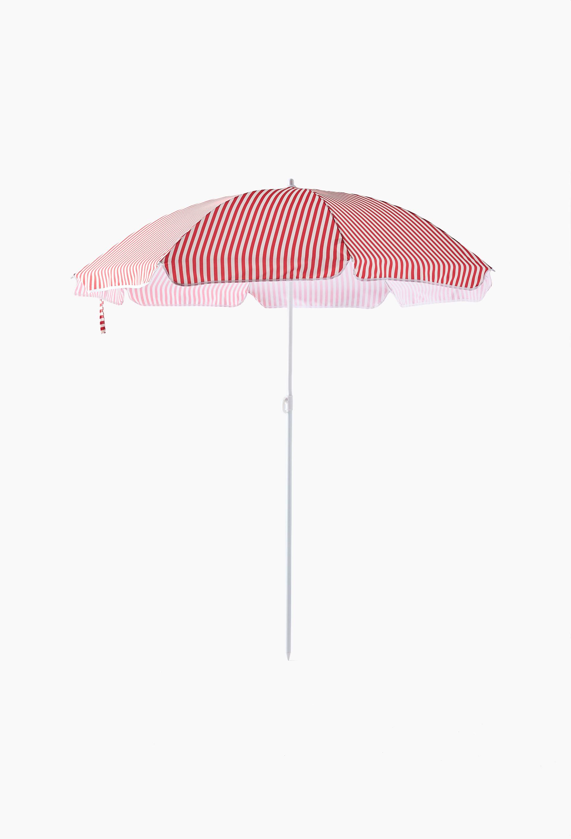 Parasol anti UV, 142xH165cm, en m&eacute;tal et polyester, Rouge, large image number 0.0