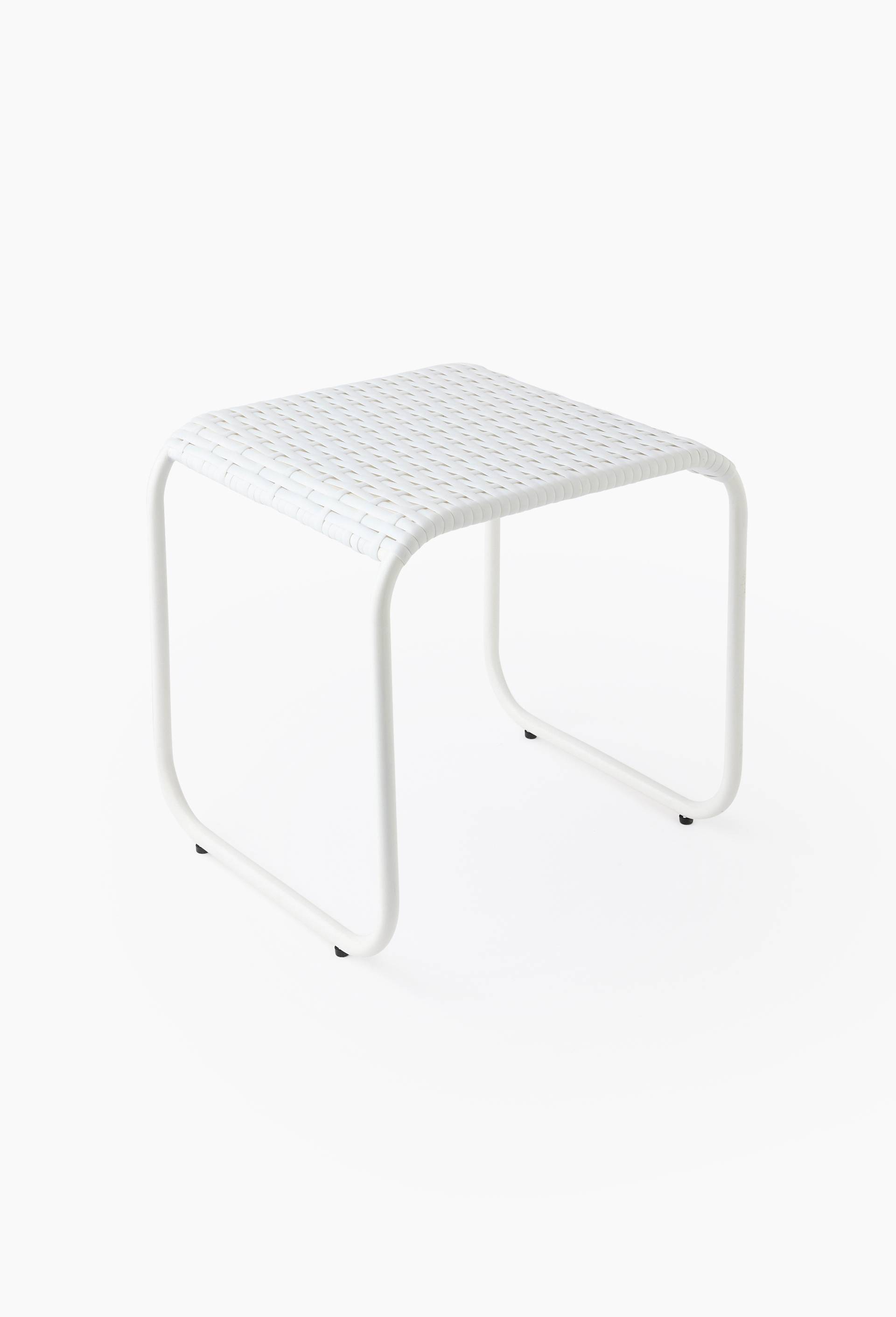 Table, 40.5x36x35cm, en plastique et m&eacute;tal, Beige clair, large image number 0