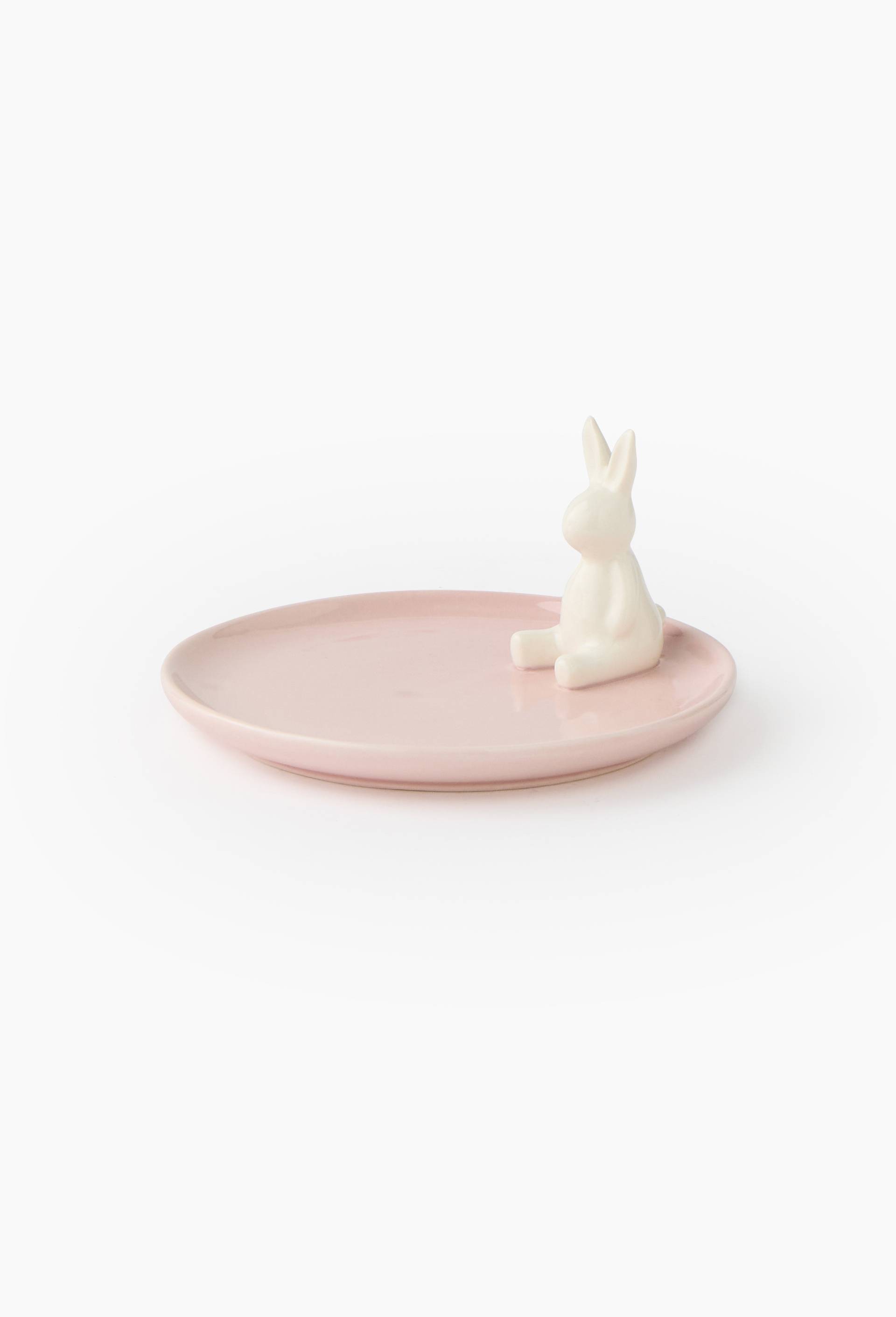 Assiette &agrave; pain lapin, 14cm, Rose clair, large image number 0.0