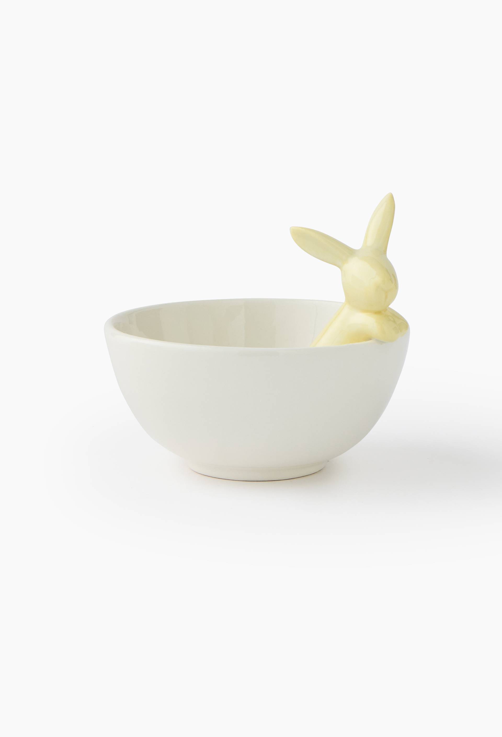 Bol lapin, 14cm, Blanc, large image number 0
