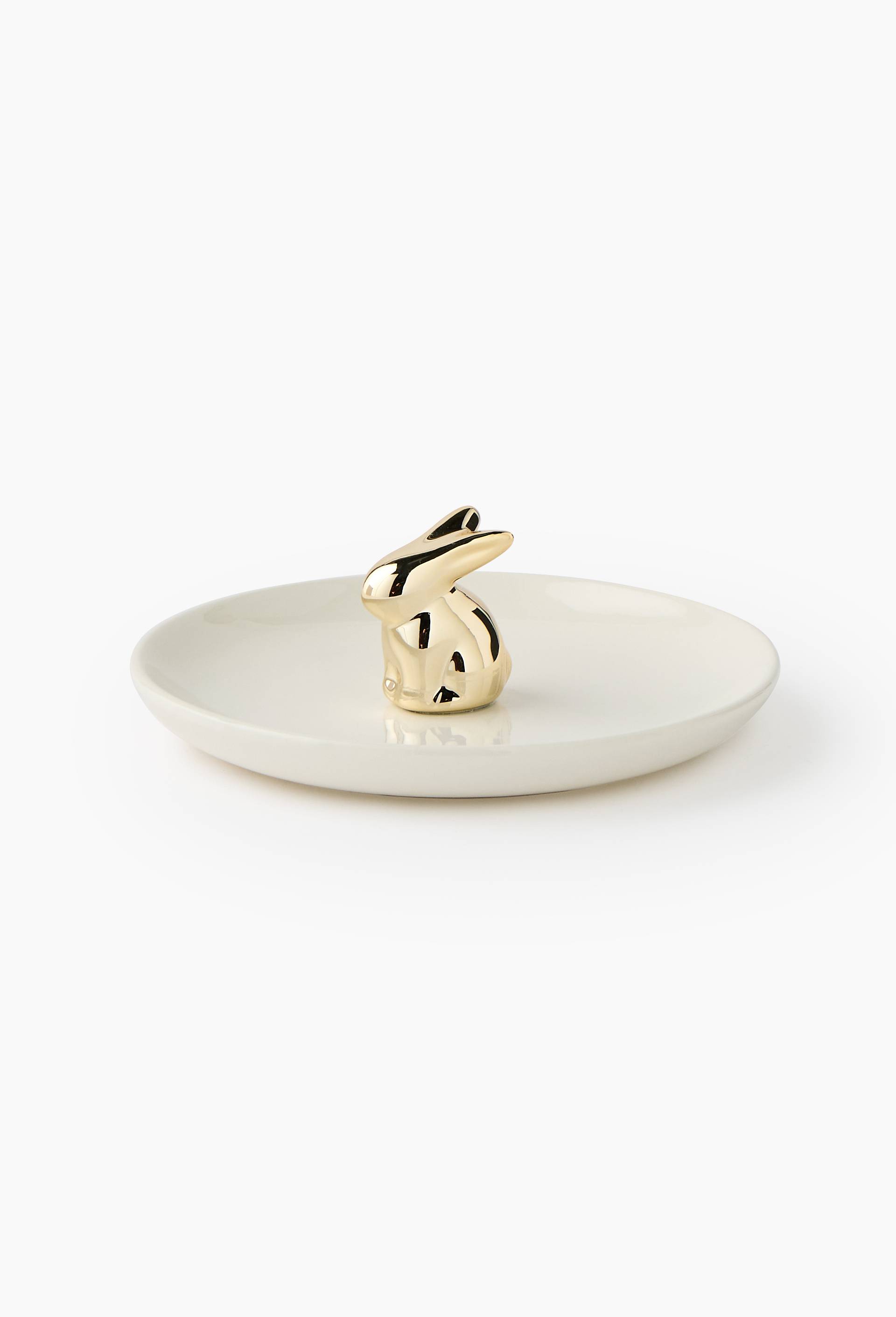 Assiette lapin, 19 cm, Blanc, large image number 1