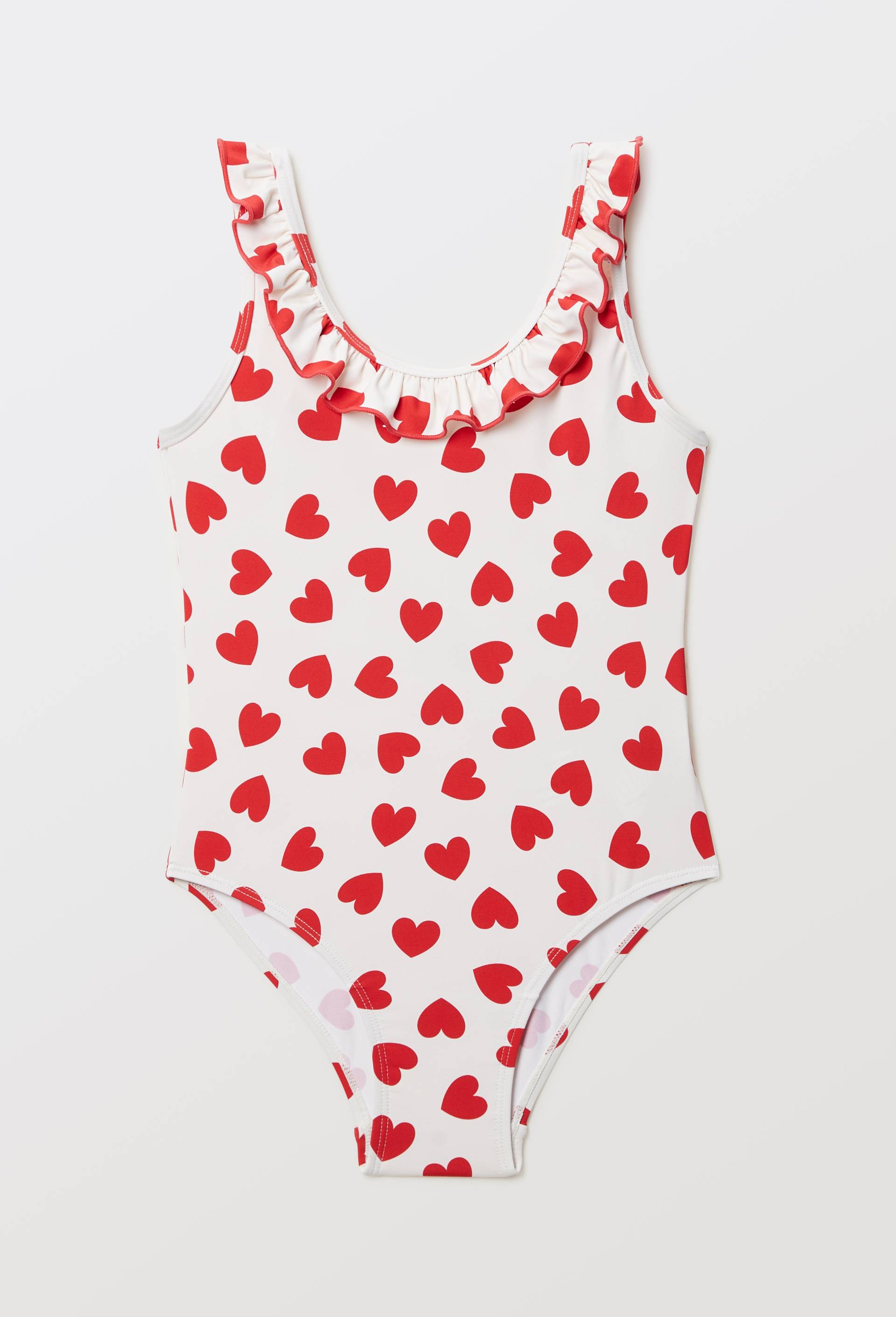 Maillot de bain 1 pi&egrave;ce imprim&eacute;, Ecru, large image number 0