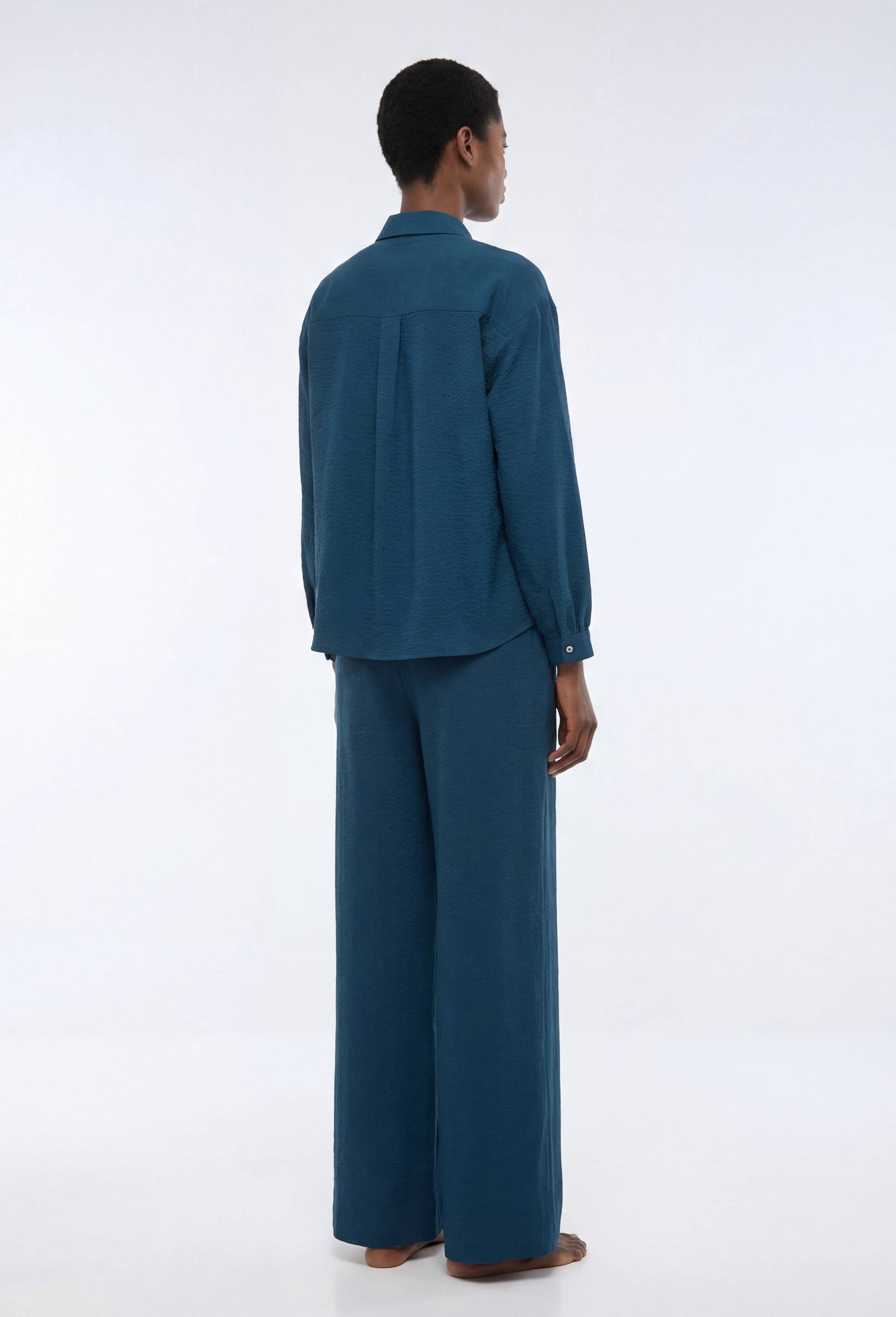 Pantalon de plage en coton BIO GOTS, Bleu, large image number 1