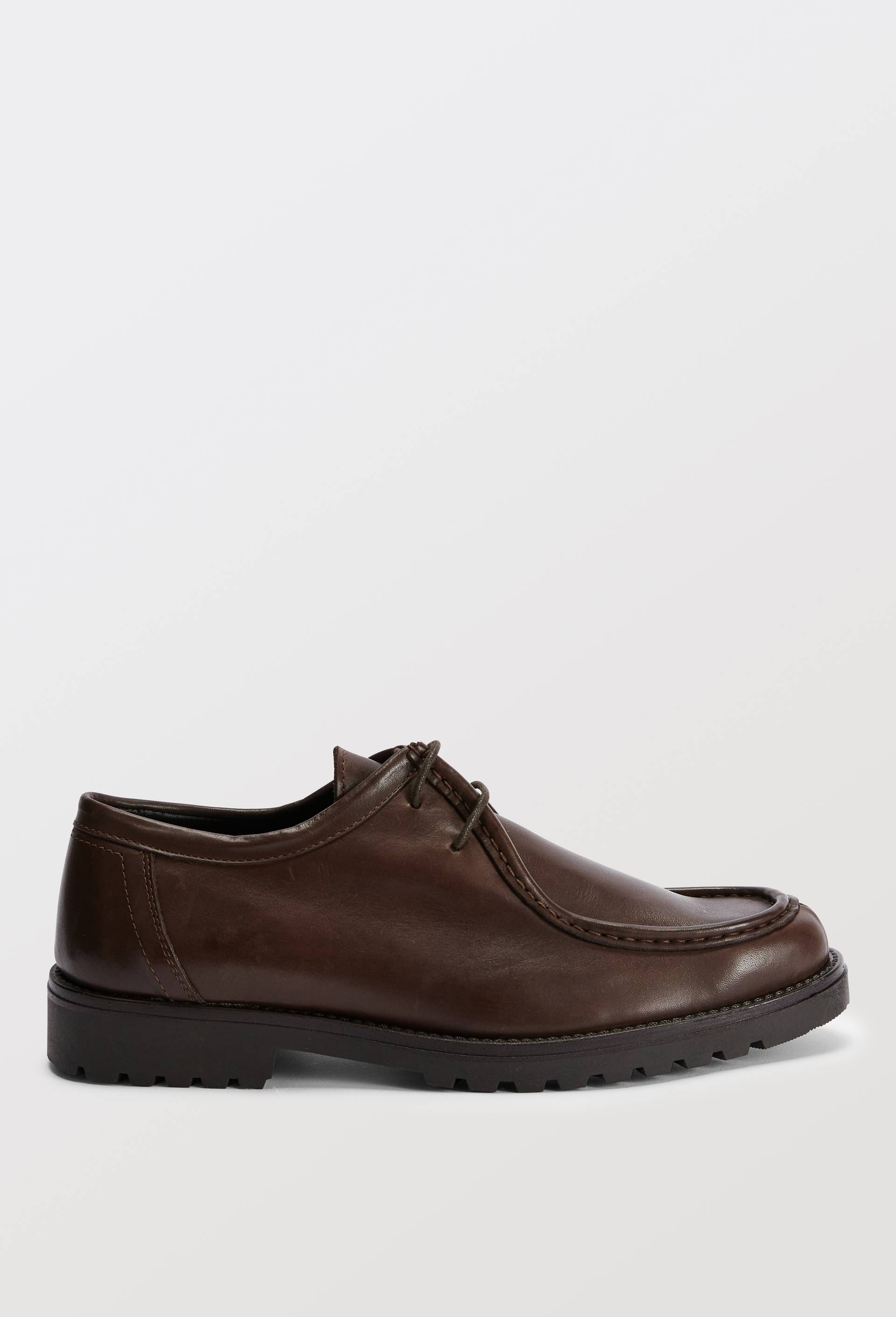 Derbies en cuir responsable, Brun, large image number 1