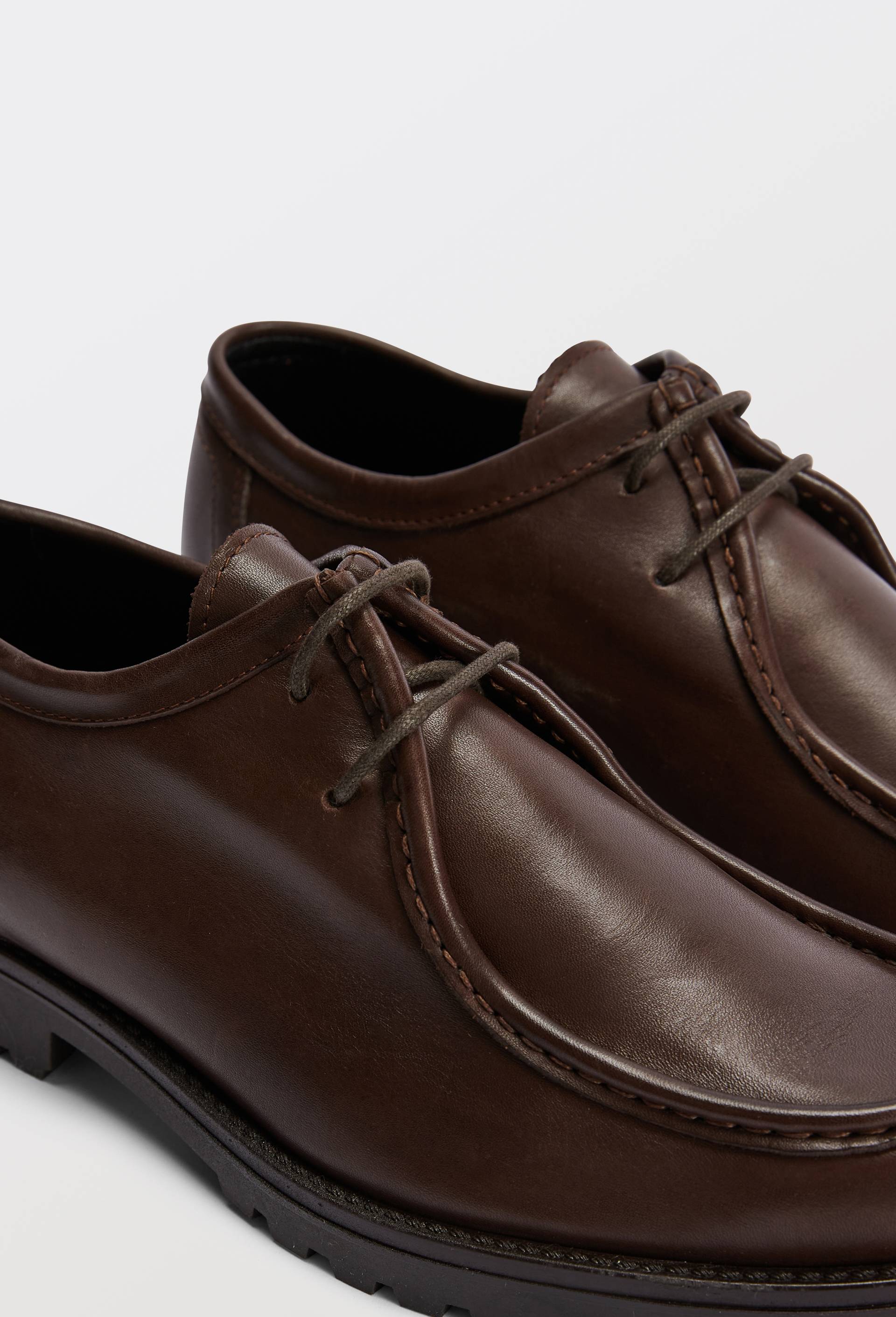 Derbies en cuir responsable, Brun, large image number 2.0