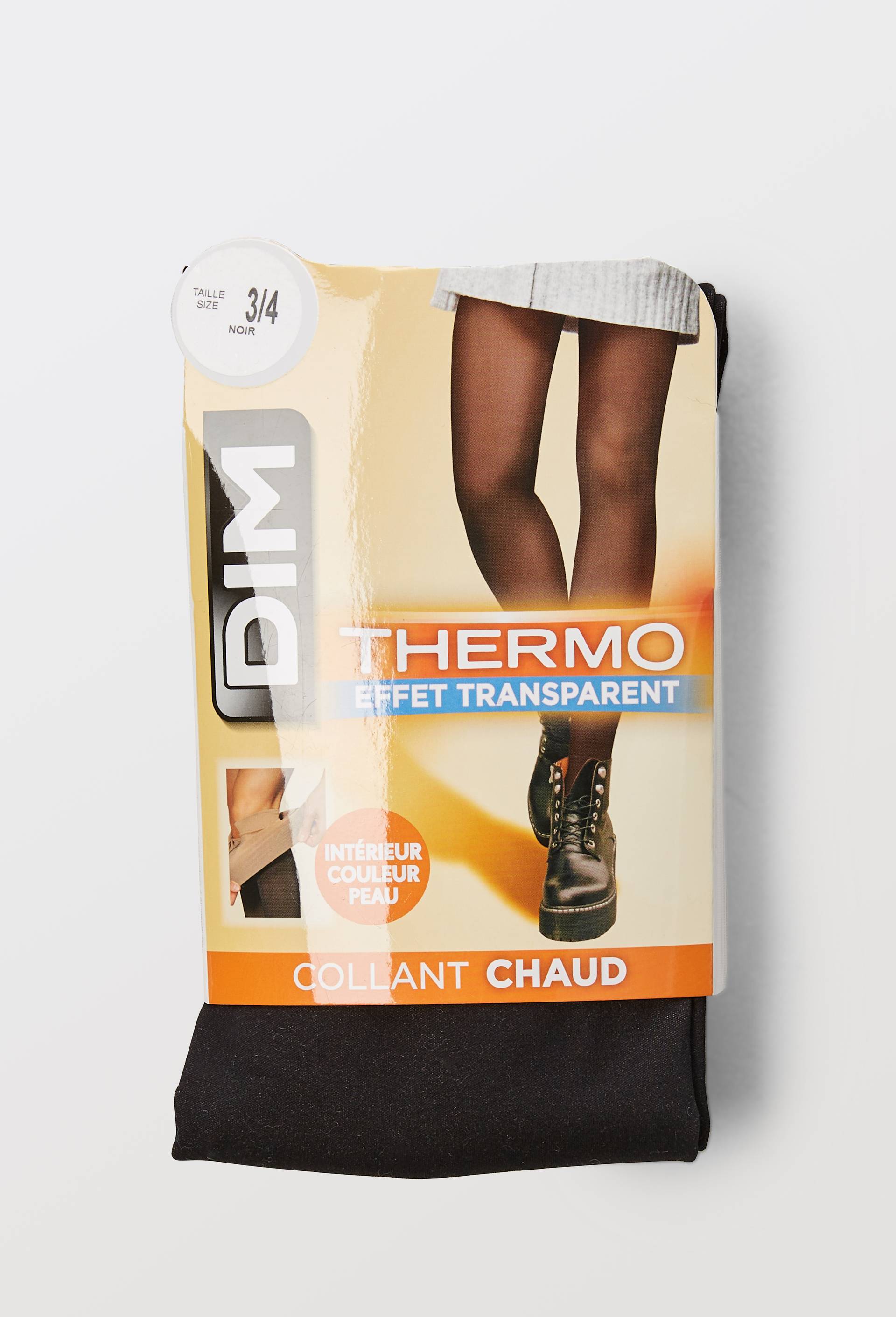 Collant thermo chaud effet transparent DIM, Noir, large image number 2