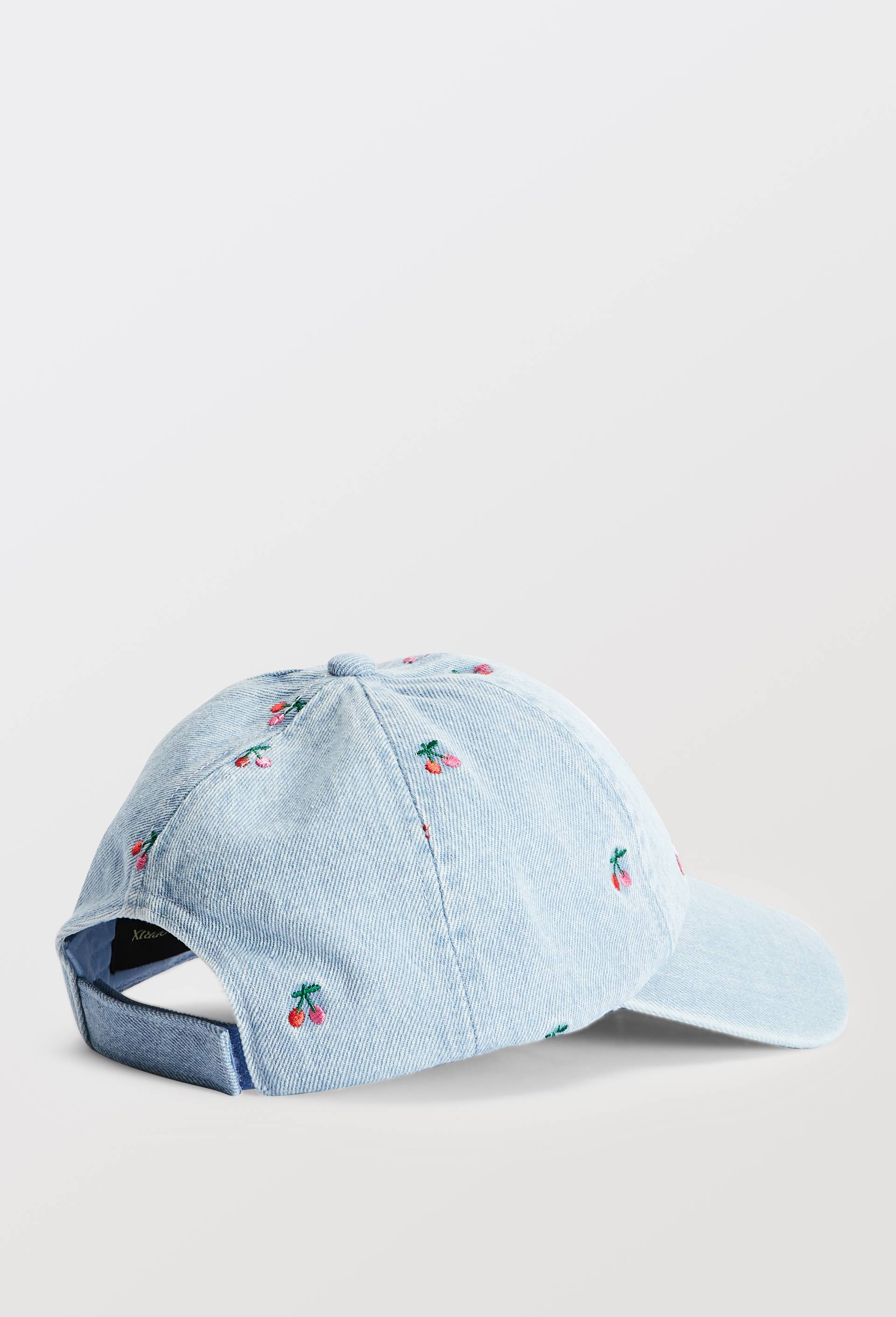 Casquette brod&eacute;e en coton, Bleu, large image number 1