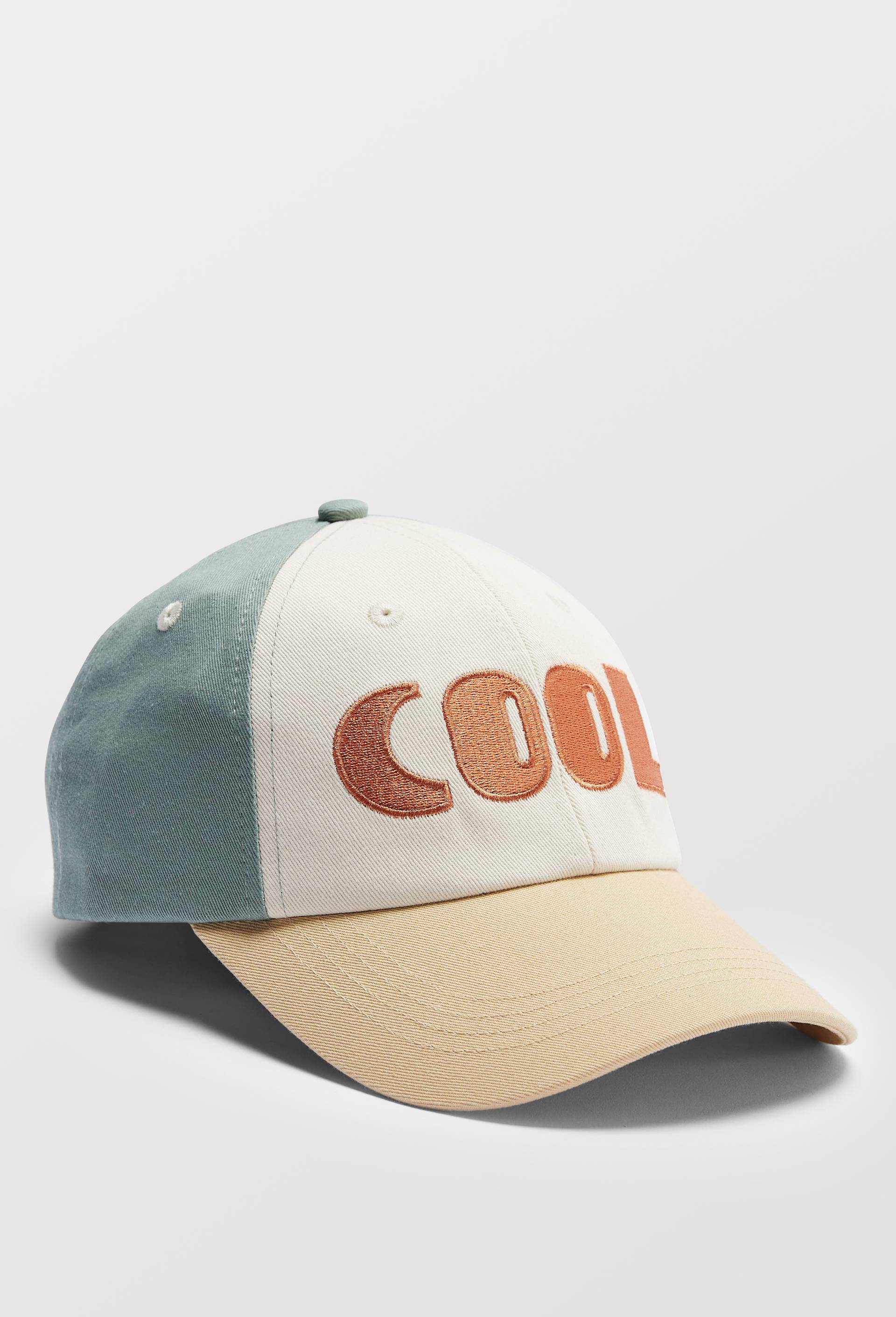 Casquette bicolore en coton, Vert, large image number 0.0