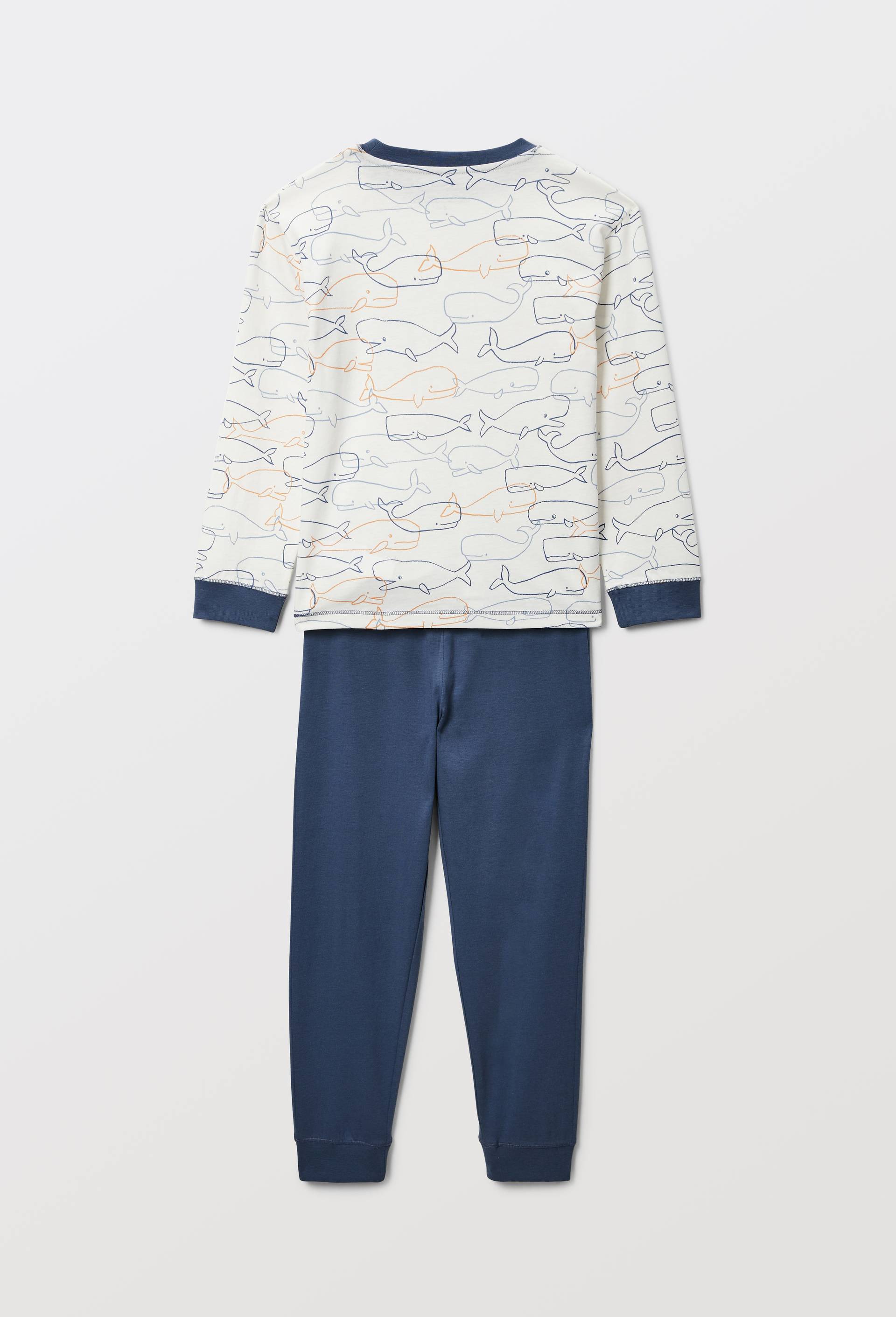 Pyjama manches longues imprim&eacute; en jersey coton BIO GOTS, Beige clair, large image number 2