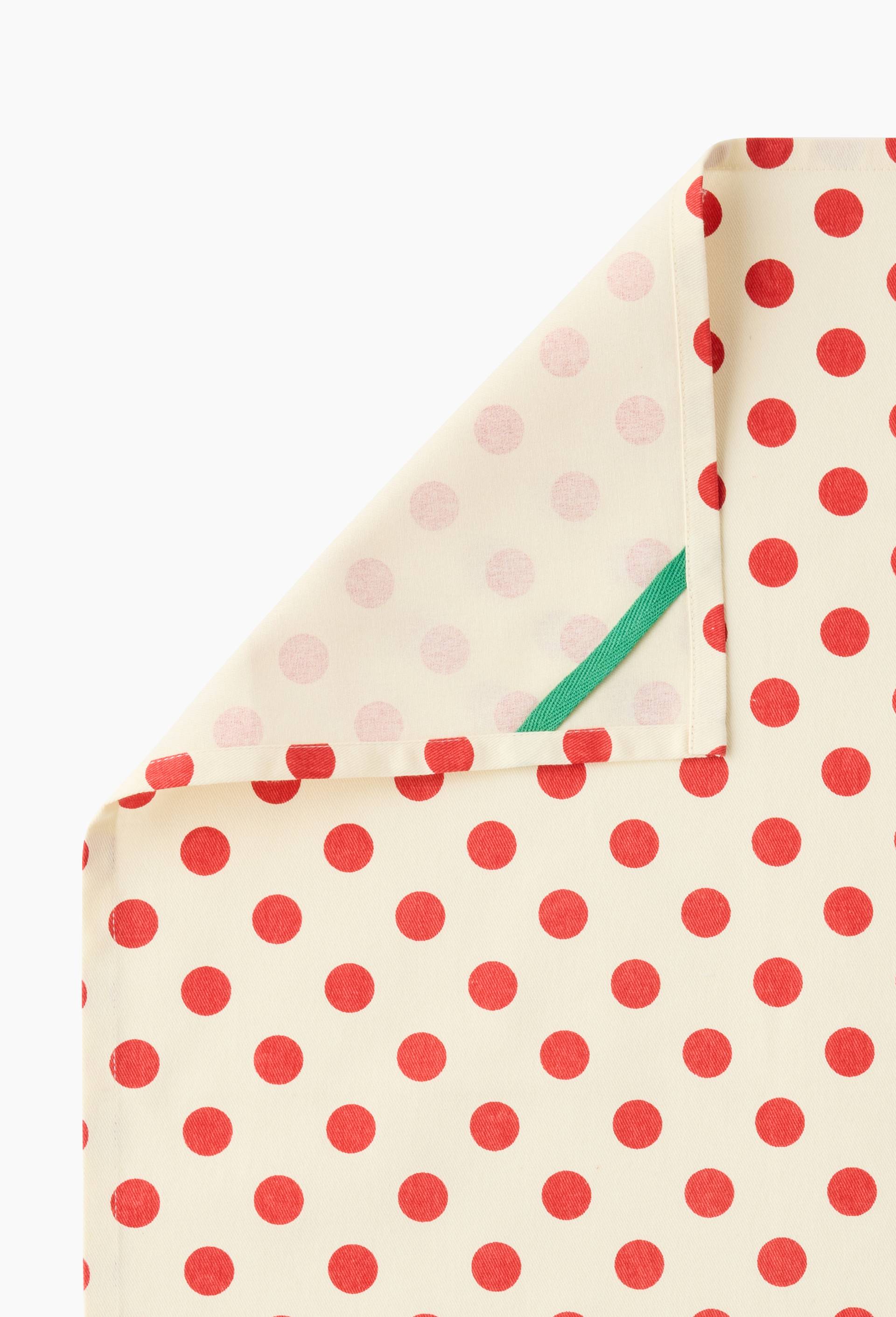 Torchon imprim&eacute;, 50x70cm, 100% coton, Rouge, large image number 2