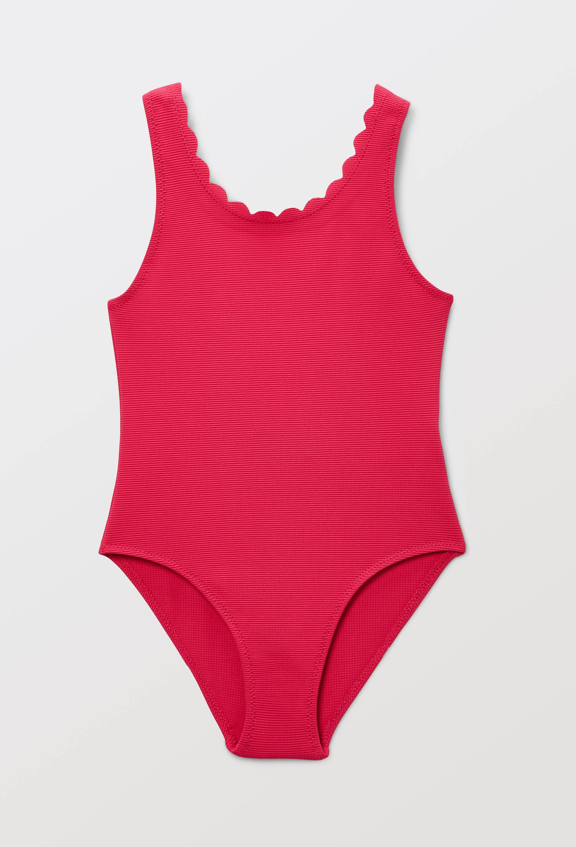 Maillot de bain 1 pi&egrave;ce uni, Rose fonc&eacute;, large image number 0