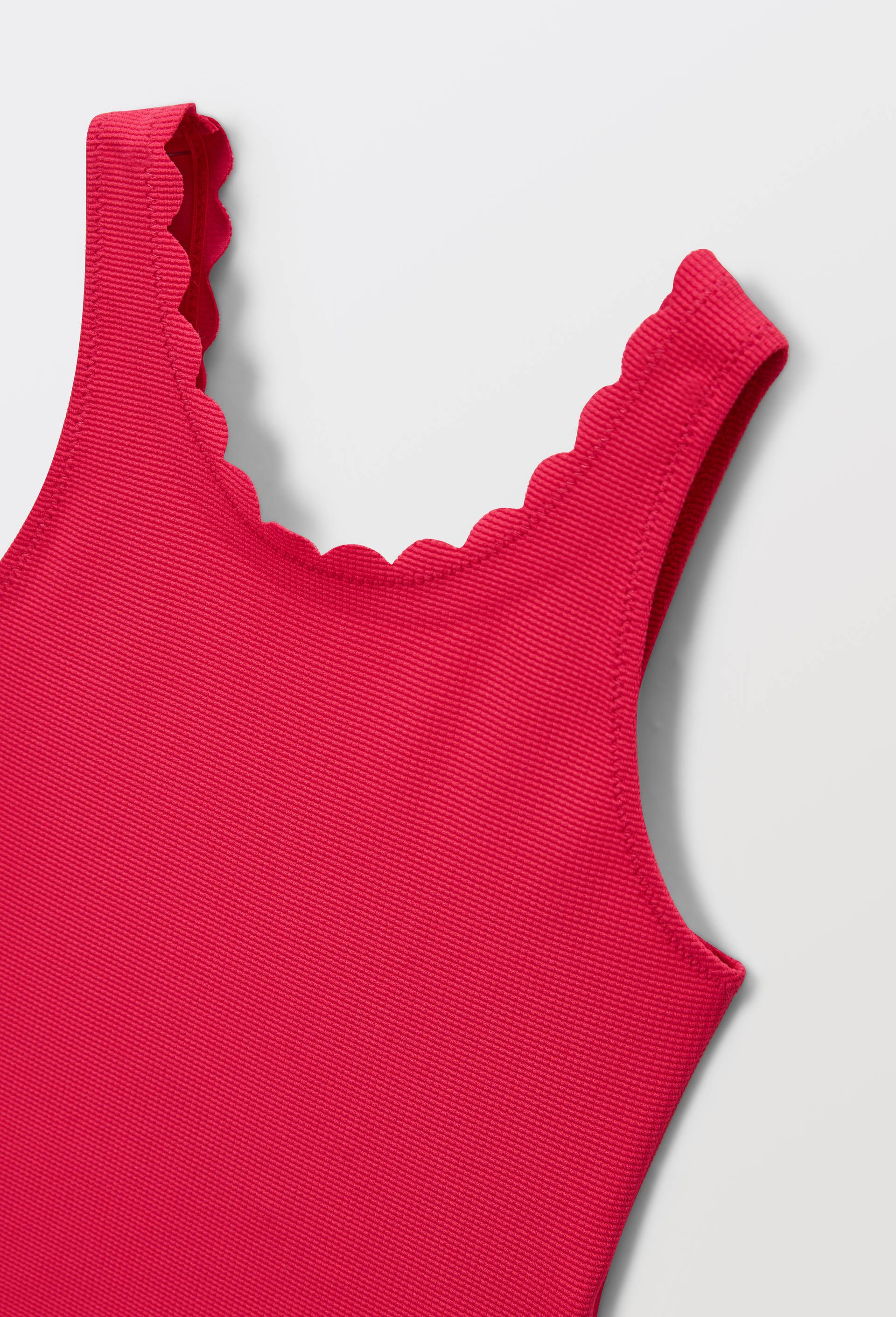 Maillot de bain 1 pi&egrave;ce uni, Rose fonc&eacute;, large image number 2