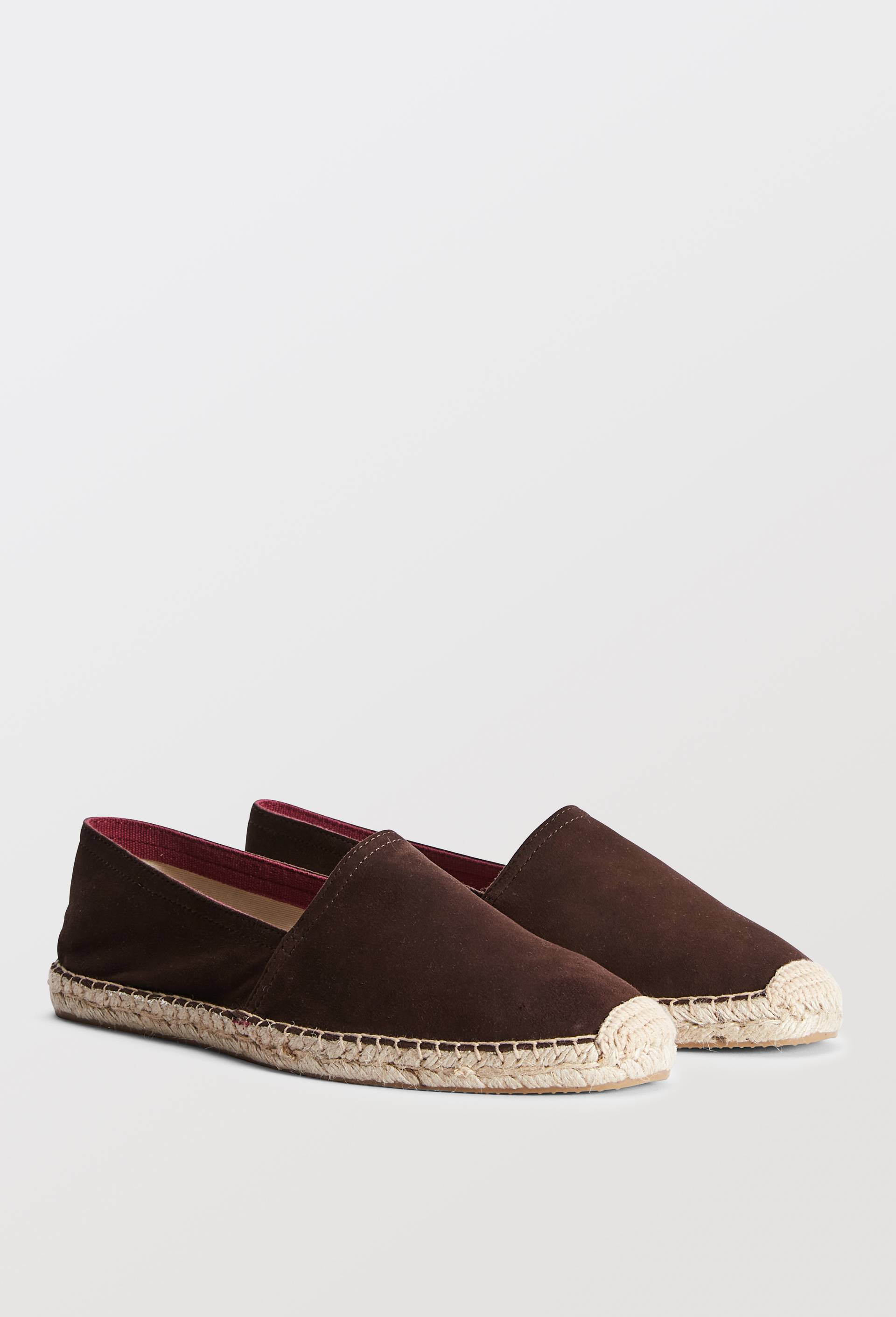 Espadrilles en cuir, Brun fonc&eacute;, large image number 0