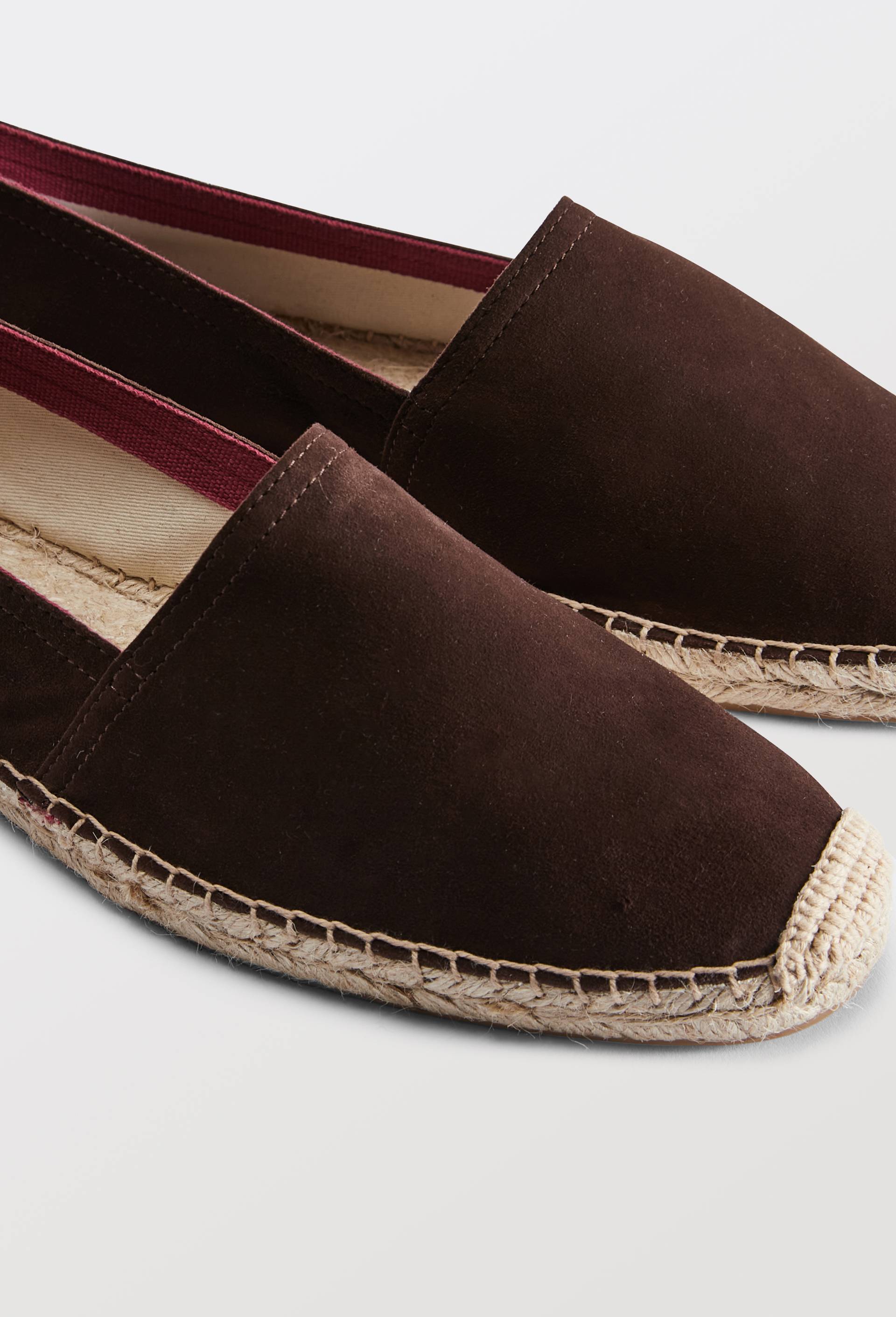 Espadrilles en cuir, Brun fonc&eacute;, large image number 2.0