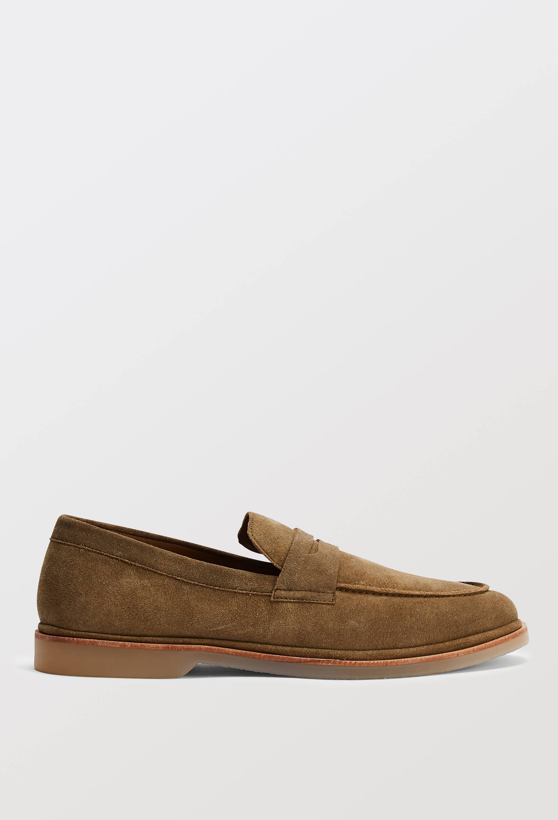 Mocassins en cuir, Vert fonc&eacute;, large image number 0