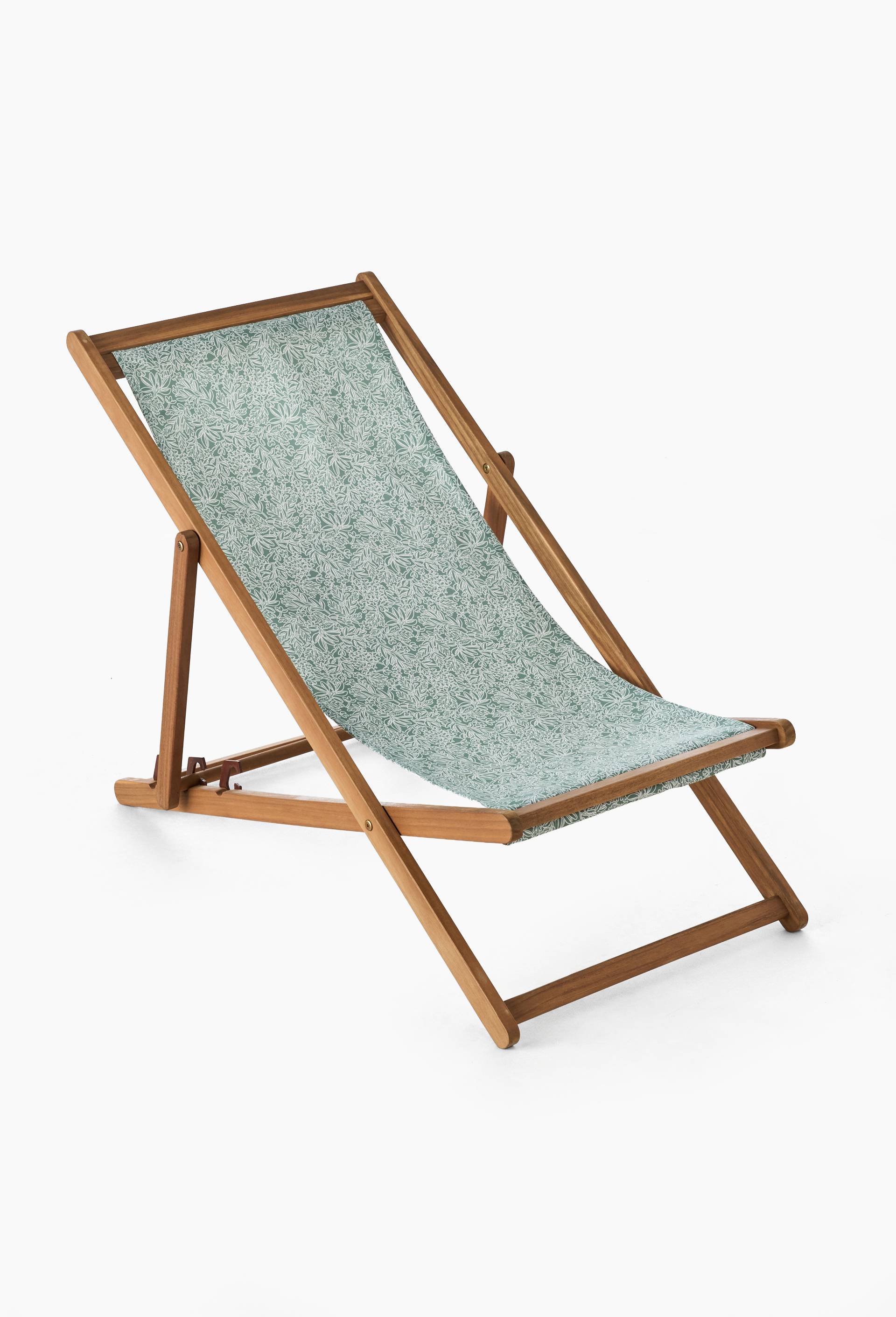 Chilienne, 57,5x97x80cm , en bois d'acacia et polyester, Vert, large image number 0