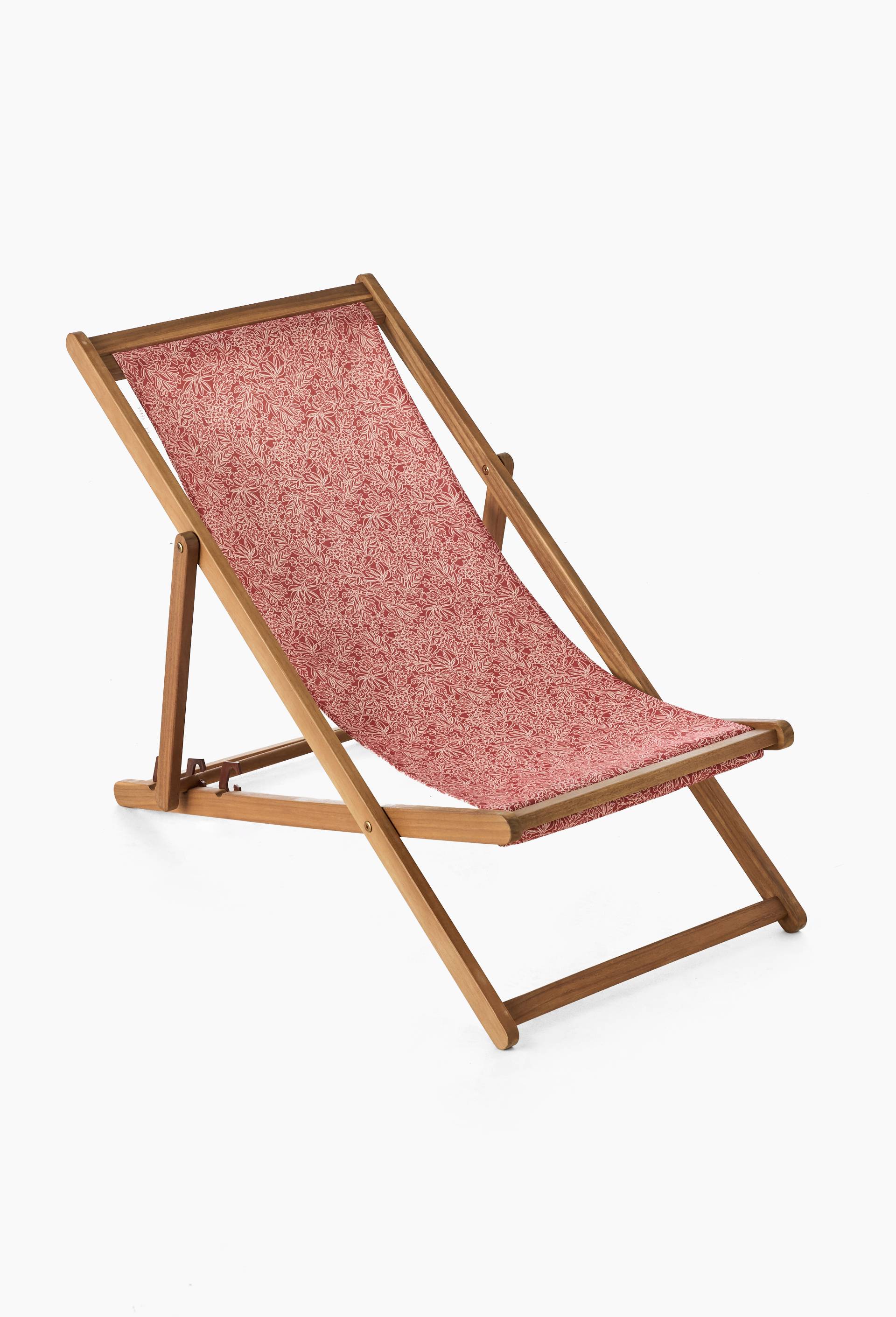 Chilienne, 57,5x97x80cm , en bois d'acacia et polyester, Orange fonc&eacute;, swatch image