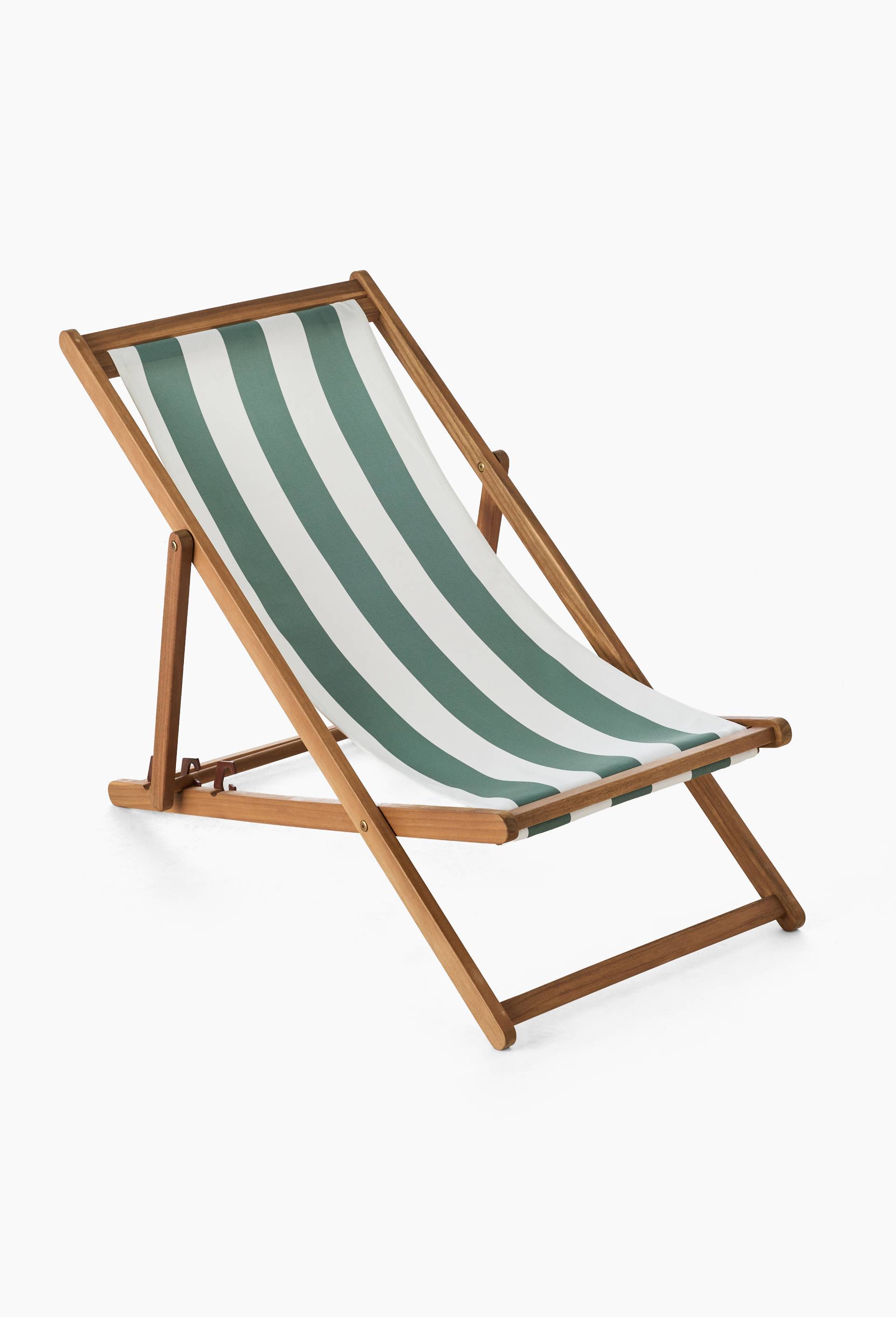 Chilienne, 57,5x97x80cm , en bois d'acacia et polyester, Vert, large image number 0.0