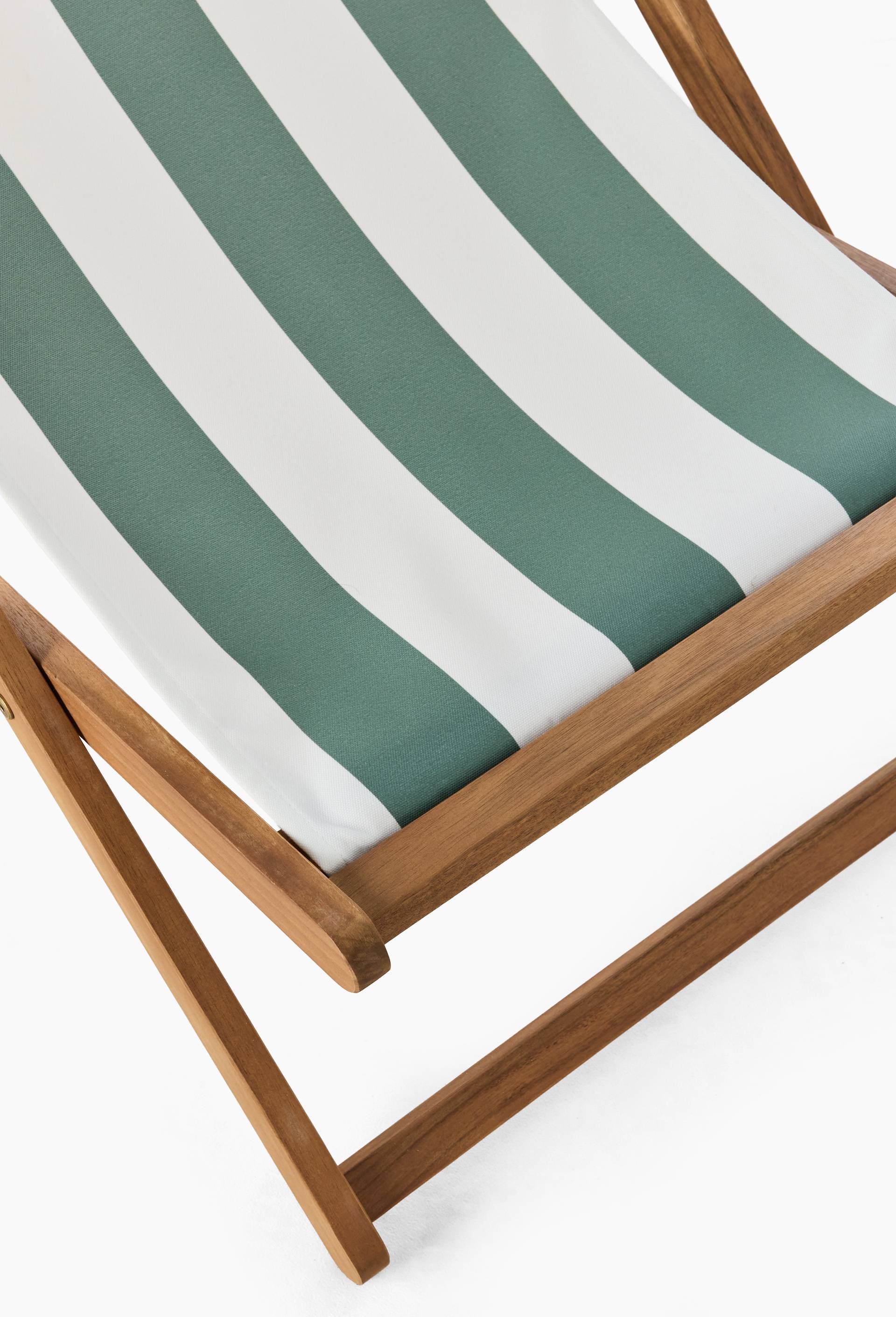Chilienne, 57,5x97x80cm , en bois d'acacia et polyester, Vert, large image number 1
