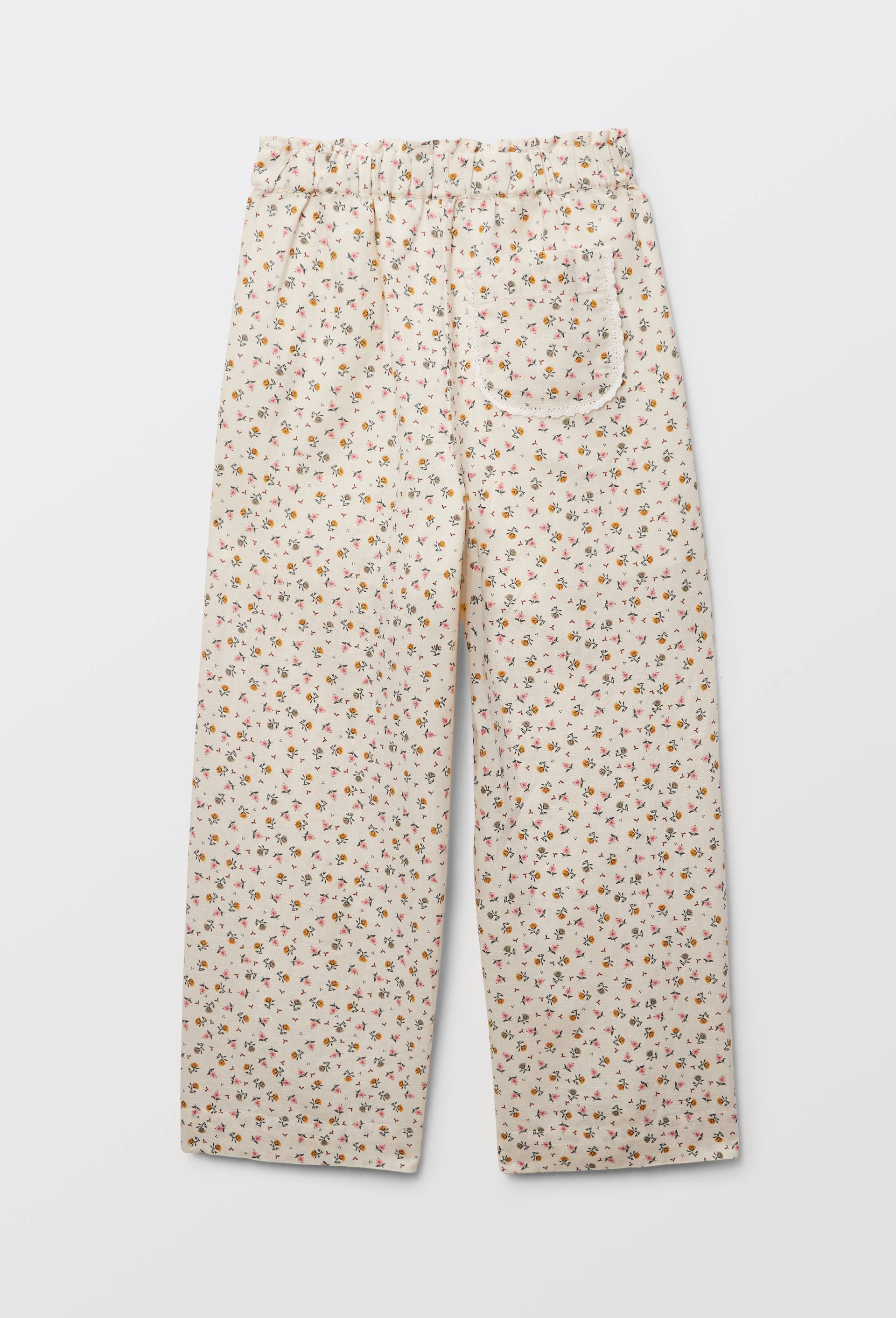 Pantalon droit en lin et coton, Beige clair, large image number 2