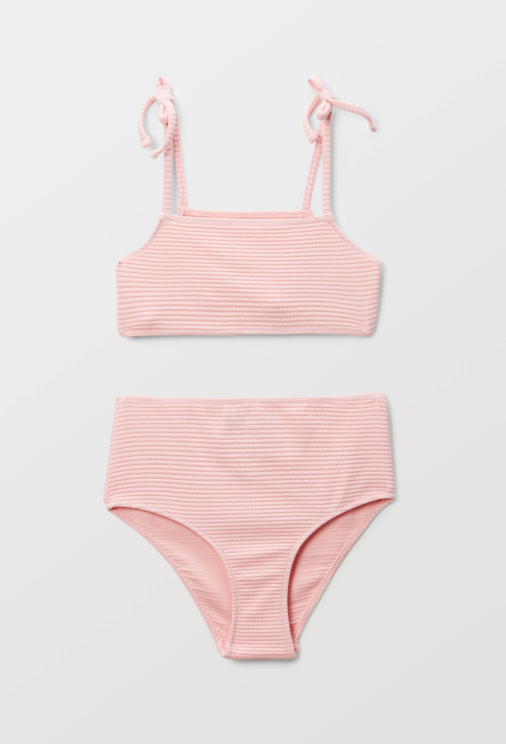 Maillot de bain 2 pi&egrave;ces uni, Rose, large image number 0